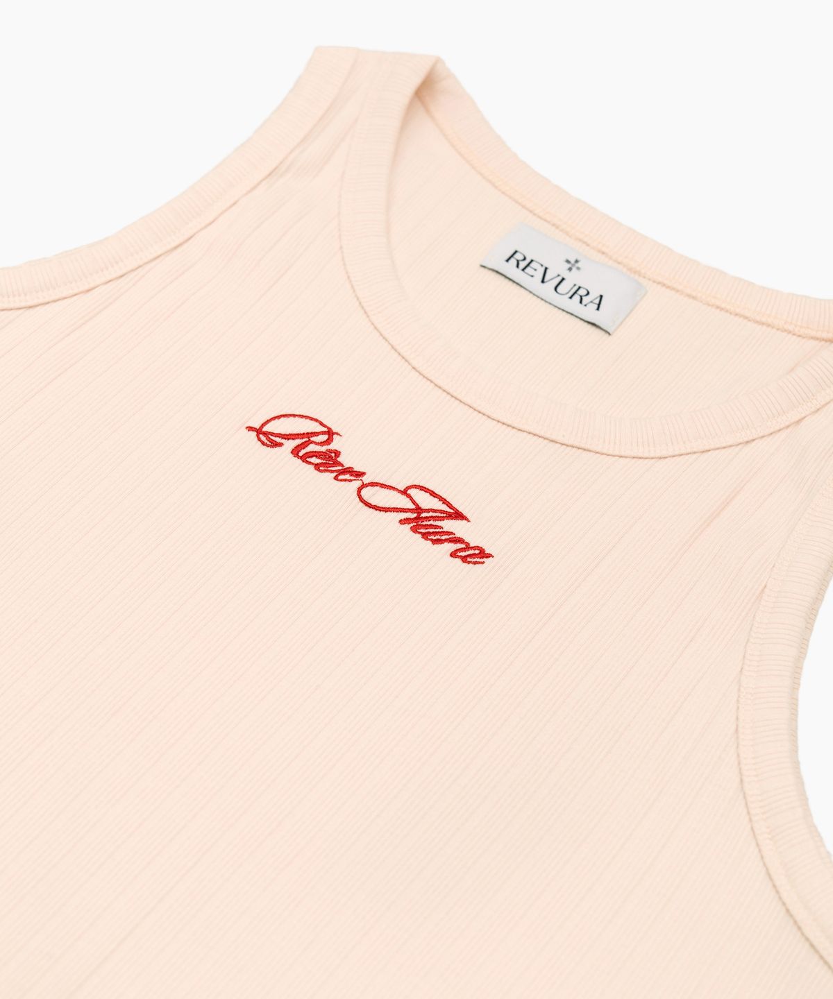 레뷰라(REVURA) ICONE COTTON MODAL RIBBED SLEEVELESS - CREAM