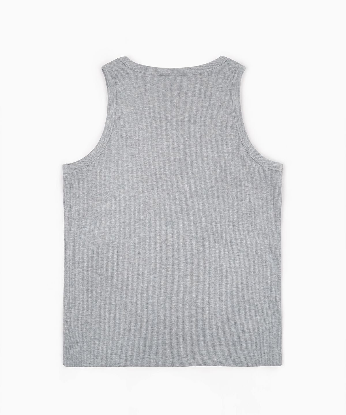 레뷰라(REVURA) ICONE COTTON MODAL RIBBED SLEEVELESS - GRAY