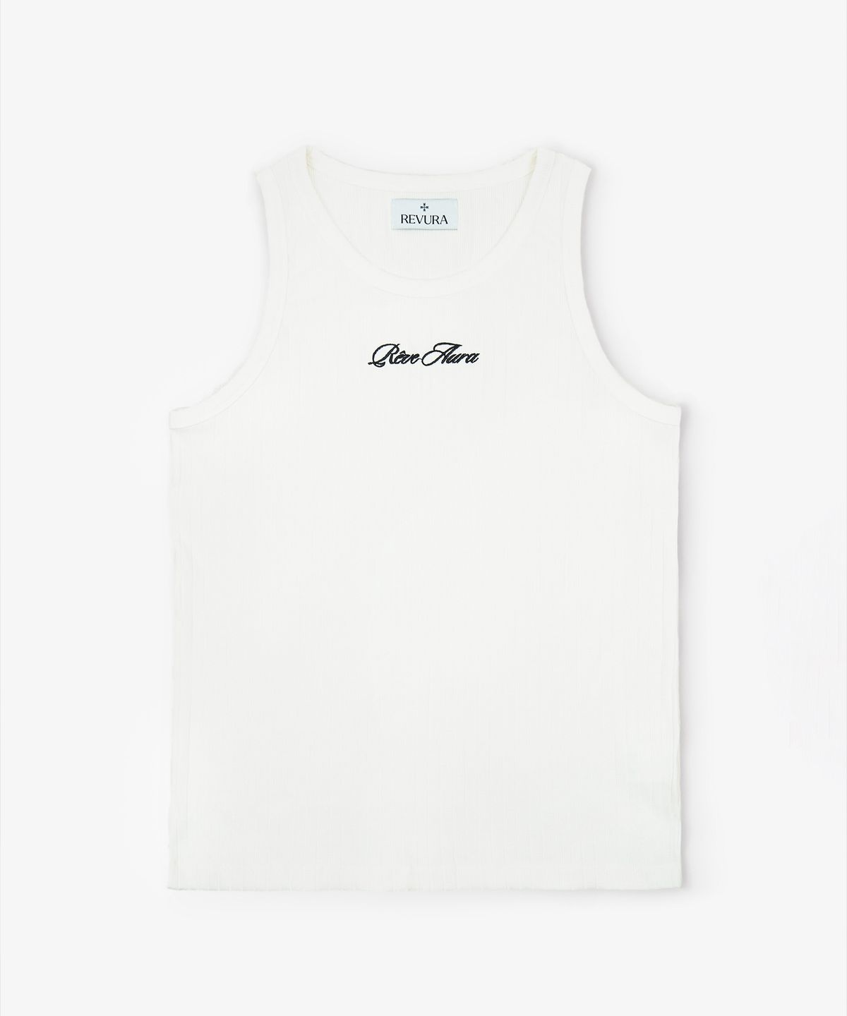 레뷰라(REVURA) ICONE COTTON MODAL RIBBED SLEEVELESS - IVORY