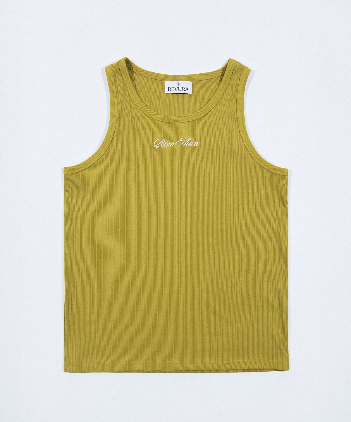 레뷰라(REVURA) ICONE COTTON MODAL RIBBED SLEEVELESS - OLIVE