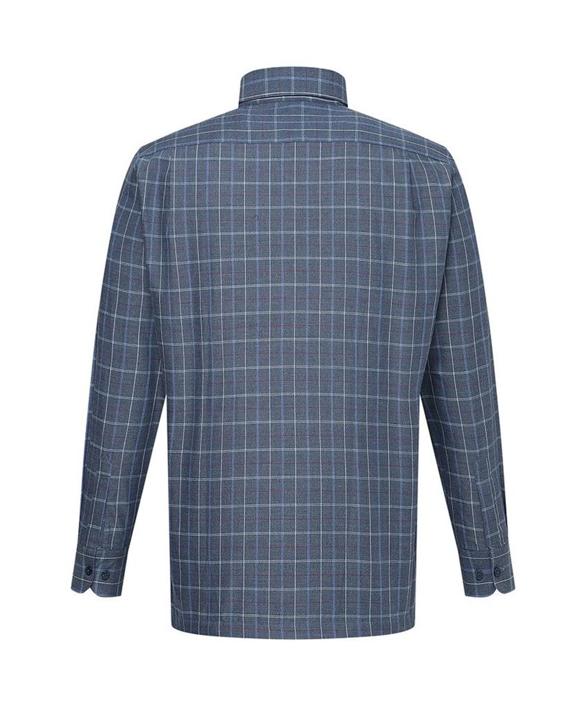 닥스셔츠(DAKS SHIRTS) 면혼방 스몰체크 셔츠 레귤러핏 네이비_DLA2SHCL412N1