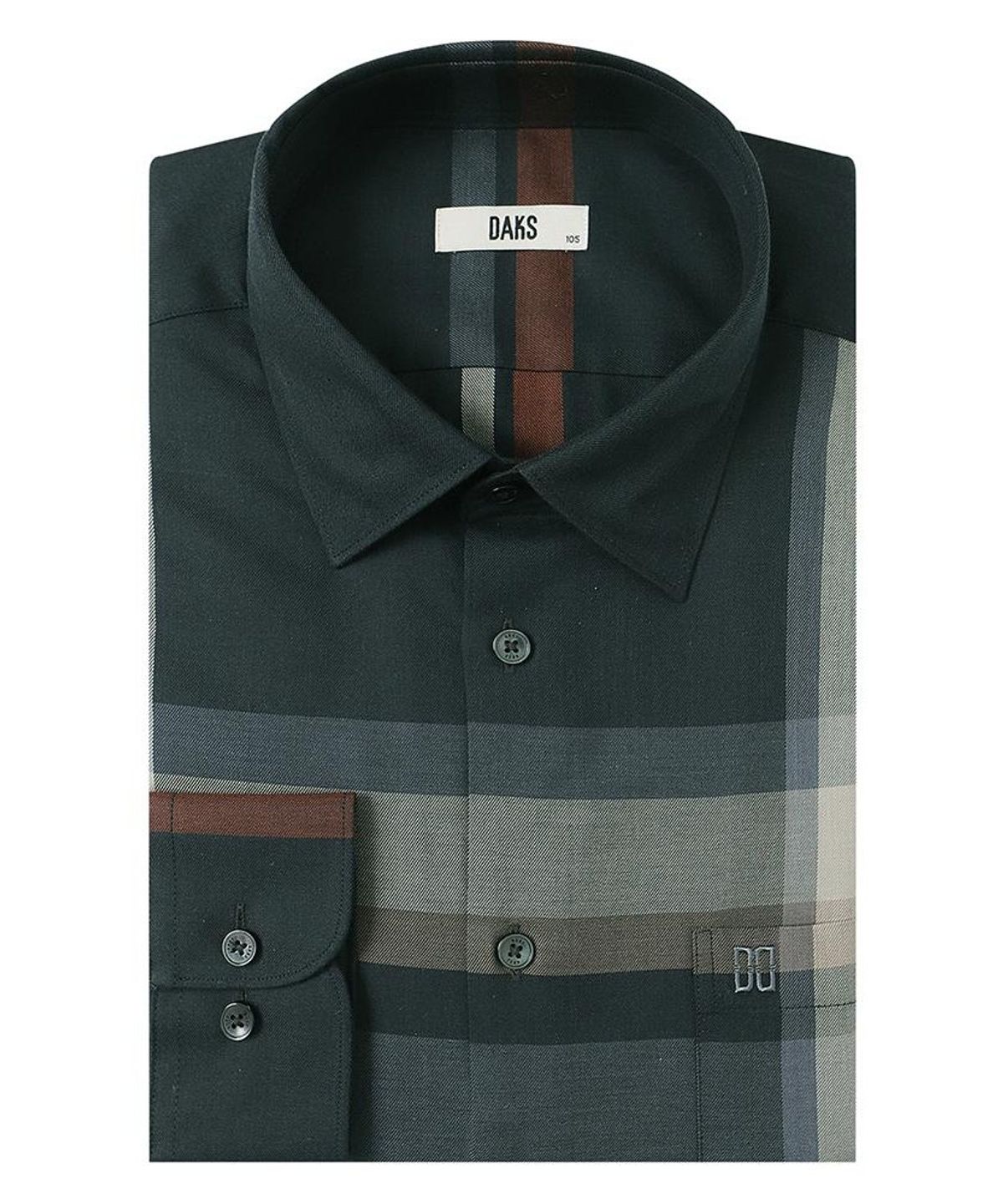 닥스셔츠(DAKS SHIRTS) 면혼방 빅체크셔츠 레귤러핏 네이비_DMA1SHCL101N1
