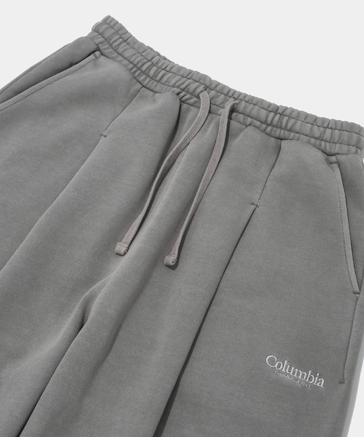 컬럼비아 유니버시티(COLUMBIA UNIVERSITY) NYC EMB DYED TERRY PINTUCK SWEATPANTS_GRAY