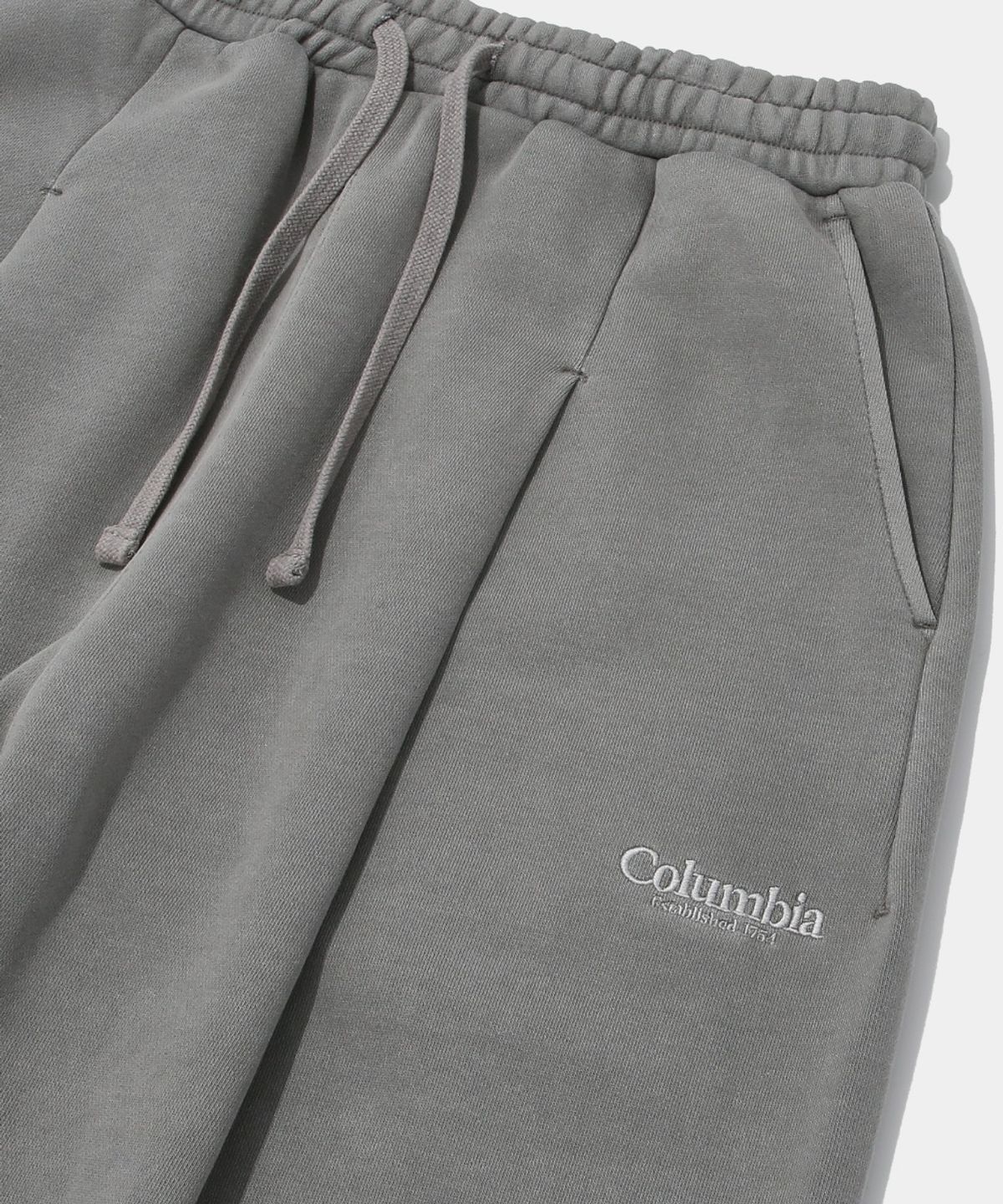 컬럼비아 유니버시티(COLUMBIA UNIVERSITY) NYC EMB DYED TERRY PINTUCK SWEATPANTS_GRAY