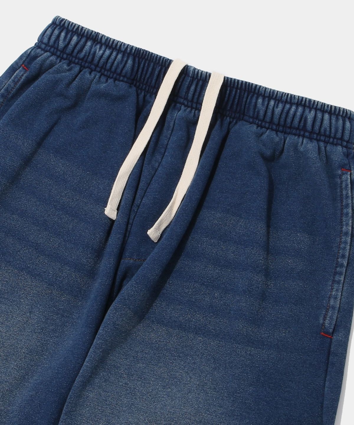 컬럼비아 유니버시티(COLUMBIA UNIVERSITY) CAT WASHED LOOSE-FIT DENIM TERRY SWEATPANTS_MIDNIGHT JIN