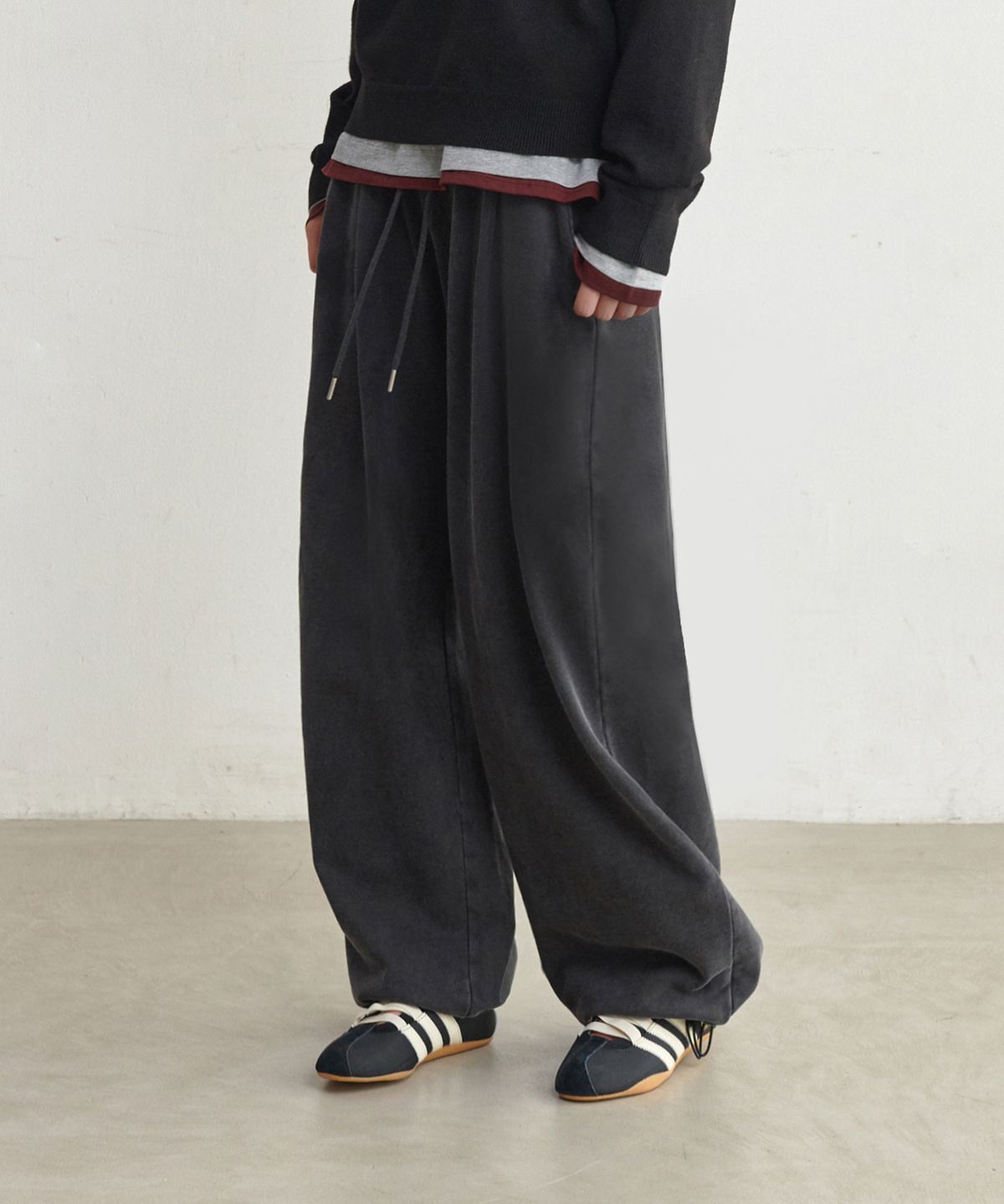 굿라이프웍스(GLW) [unisex] 피그먼트 다잉 스웻 팬츠 블랙