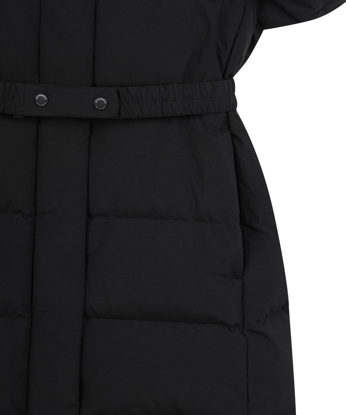 디스커버리 키즈(DISCOVERY KIDS) 여아 레니아 퍼 구스다운 롱패딩 (BLACK)