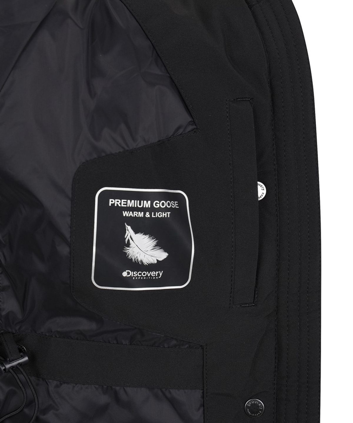 디스커버리 키즈(DISCOVERY KIDS) 여아 레니아 퍼 구스다운 롱패딩 (BLACK)
