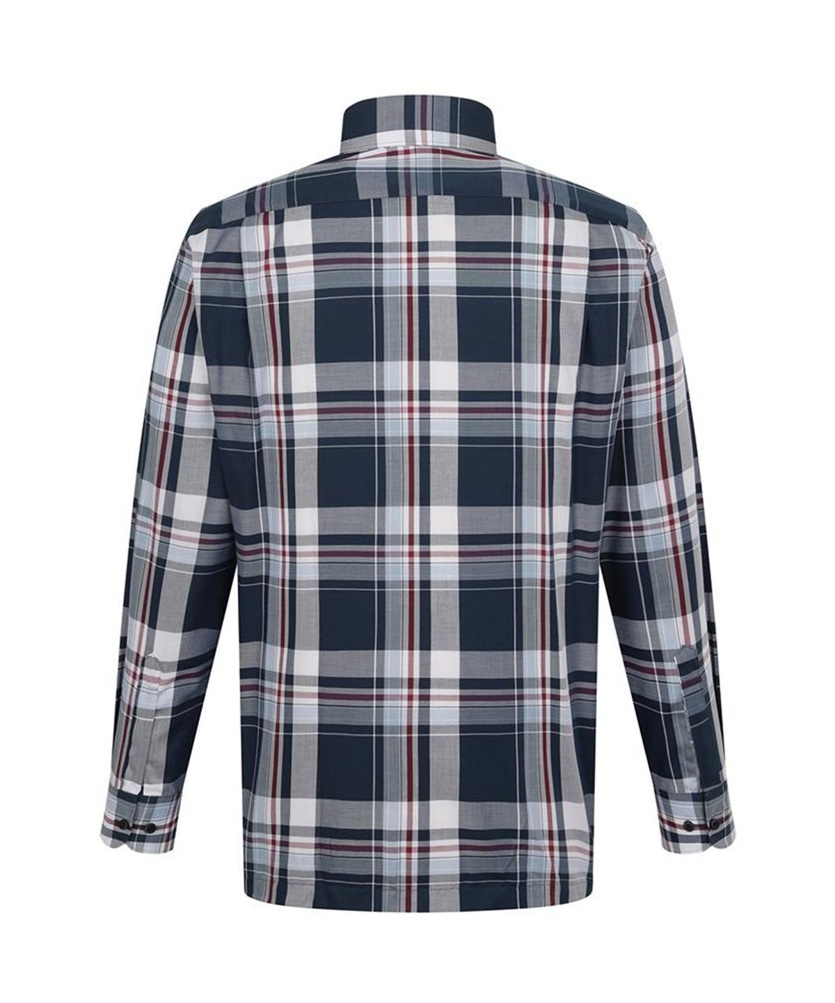 닥스셔츠(DAKS SHIRTS) 면혼방 미듐체크 셔츠 레귤러핏 네이비_DLA2SHCL421N1
