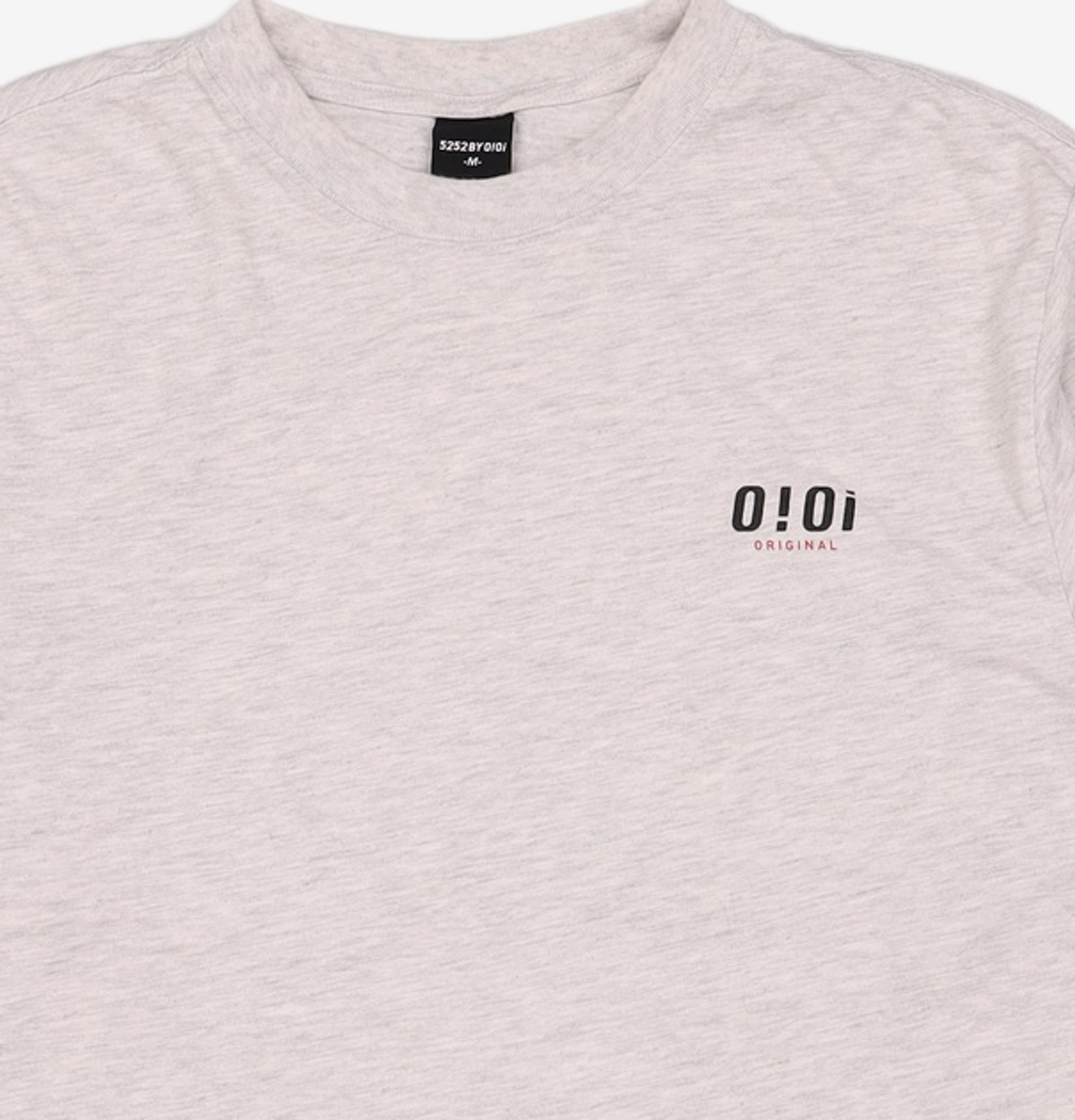 오아이오아이 컬렉션(OIOI COLLECTION) BASIC LOGO LONG SLEEVE T-SHIRTS [LIGHT GREY] M