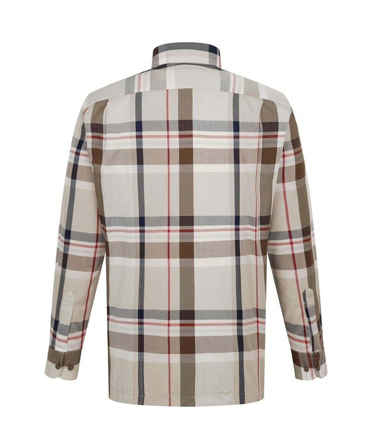 닥스셔츠(DAKS SHIRTS) 면혼방 빅체크 셔츠 레귤러핏 베이지_DLA2SHCL440I1