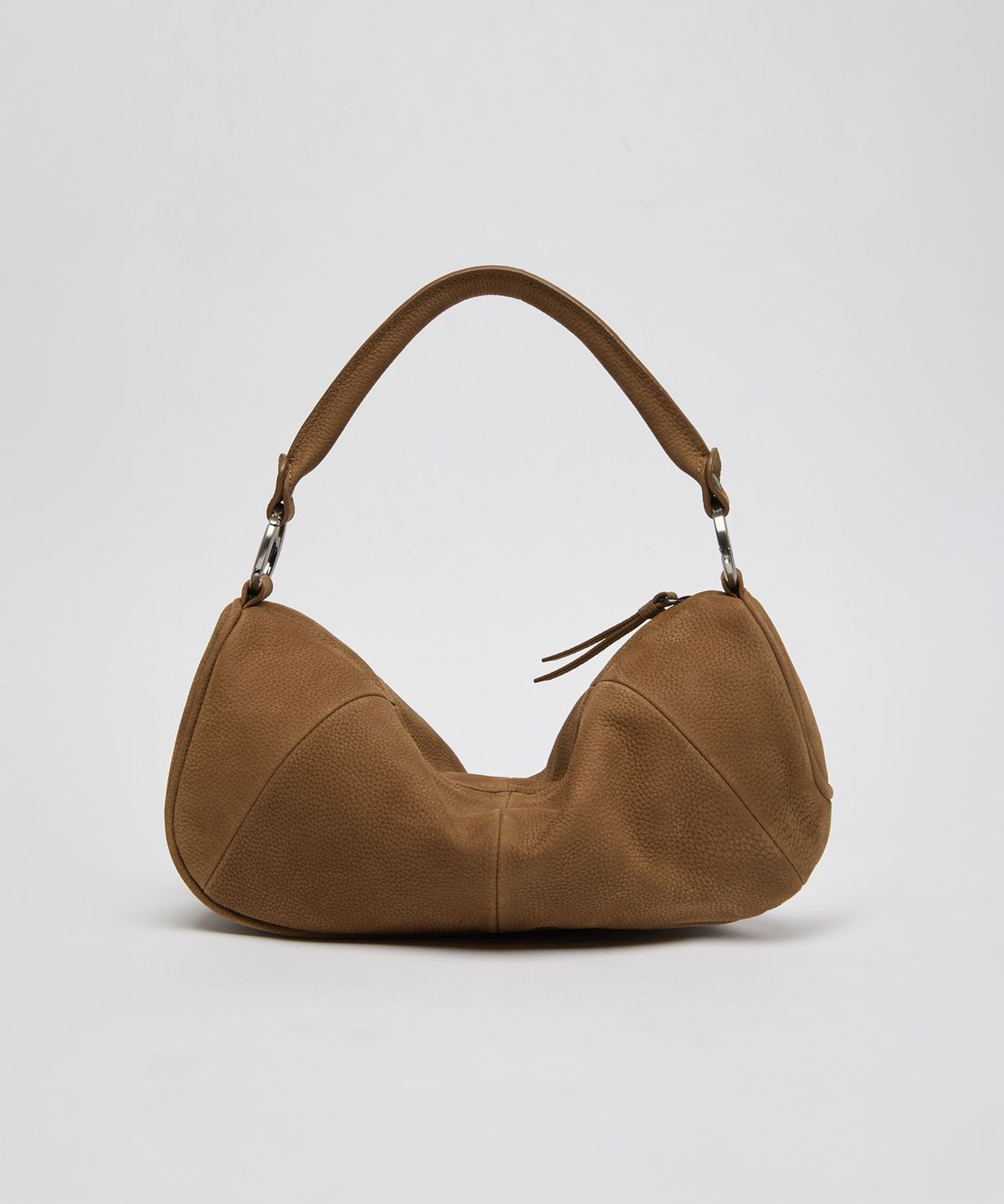 아카이브앱크(ARCHIVEPKE) Small fling slouch Bag(Nubuck camel)_OVBSX26251NUC