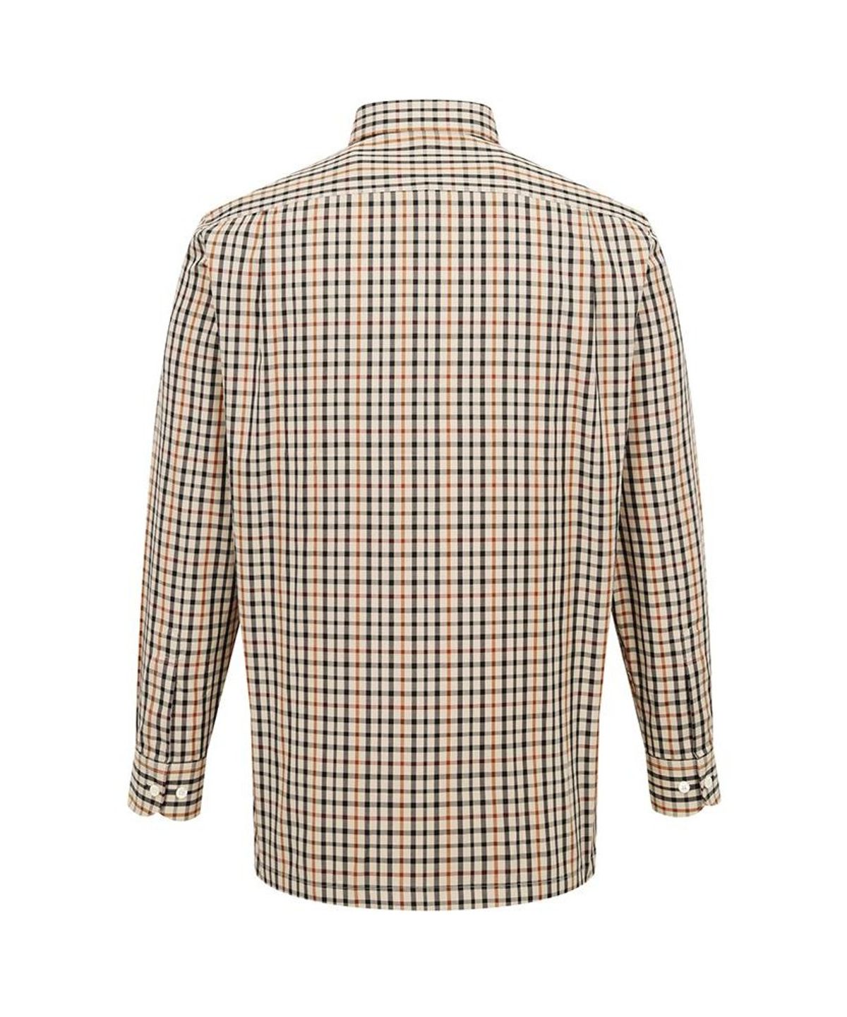 닥스셔츠(DAKS SHIRTS) 면100 스몰체크 셔츠 레귤러핏 베이지_DMA1SHCL140I1