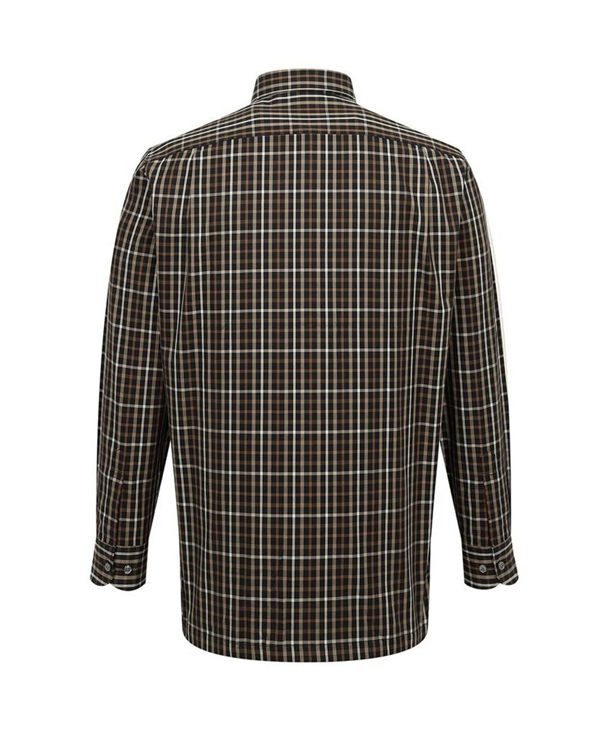 닥스셔츠(DAKS SHIRTS) 면100 스몰체크 셔츠 레귤러핏 블랙_DMA1SHCL140K1