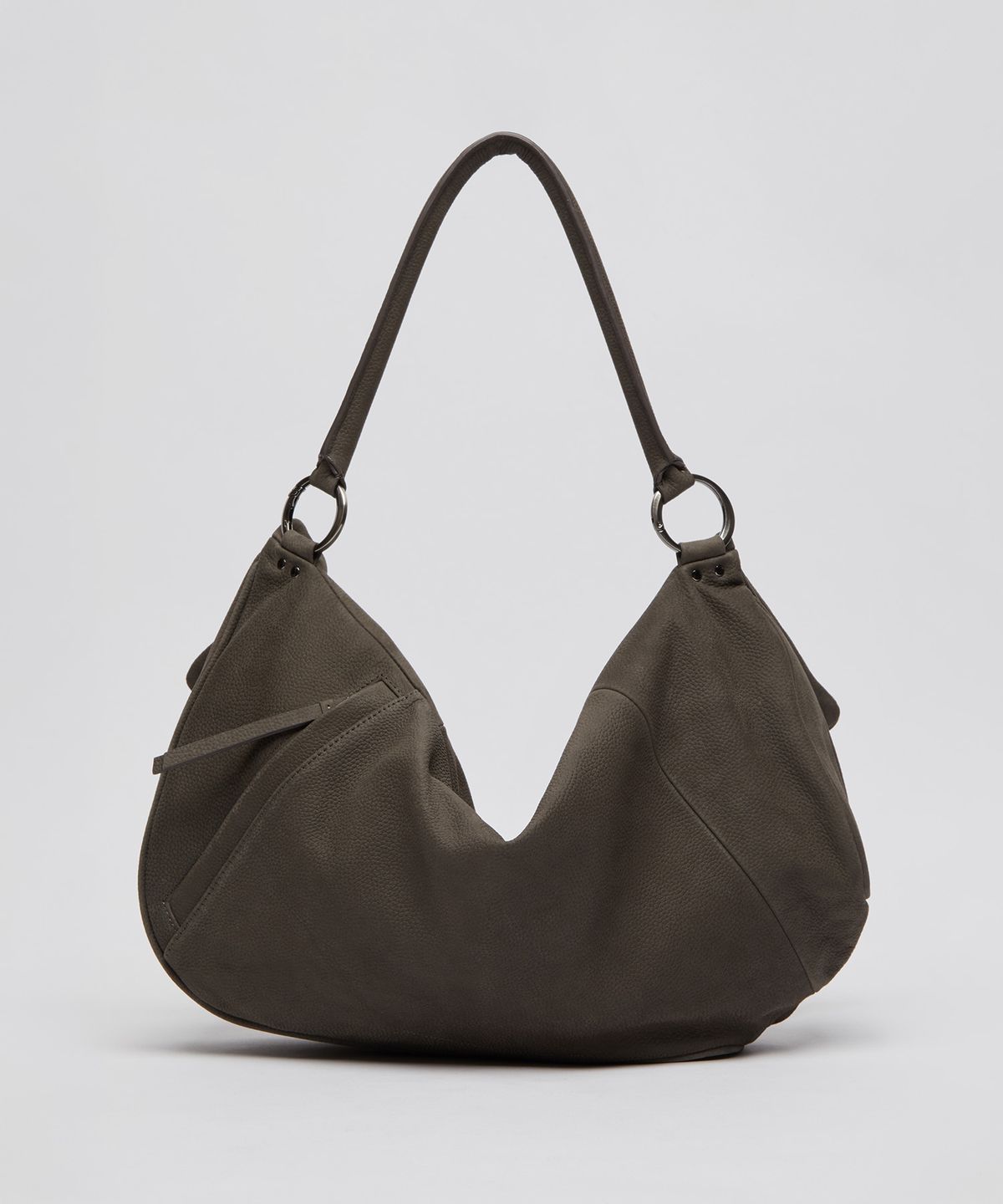 아카이브앱크(ARCHIVEPKE) Fling flap bag(Nubuck grey)_OVBAX26251NUG