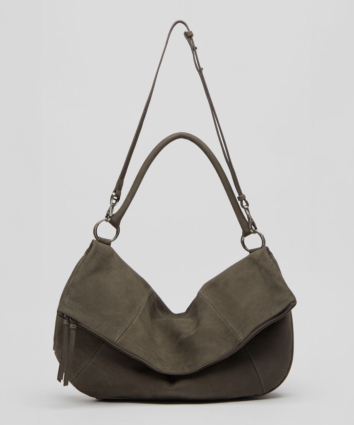아카이브앱크(ARCHIVEPKE) Fling flap bag(Nubuck grey)_OVBAX26251NUG