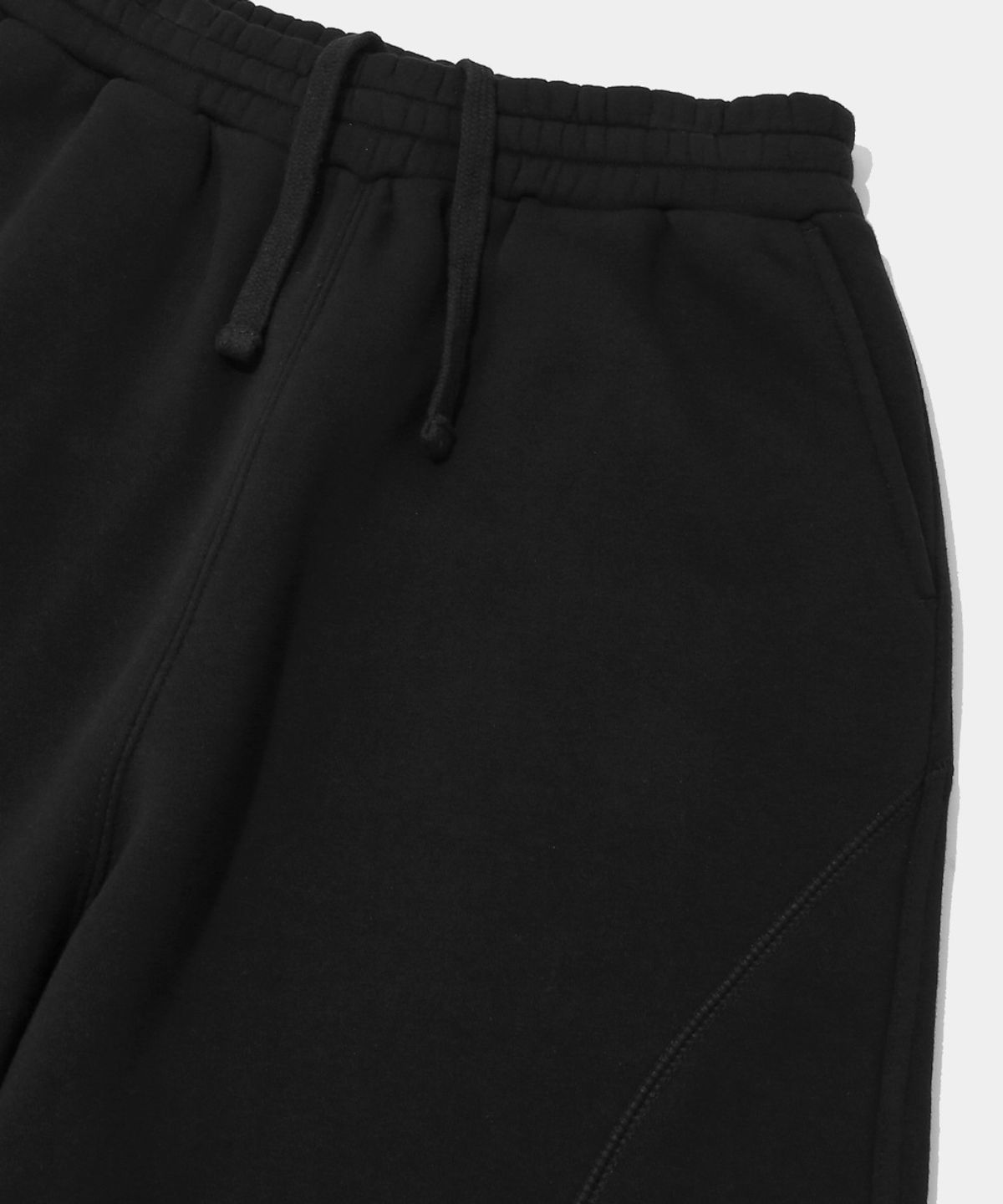 컬럼비아 유니버시티(COLUMBIA UNIVERSITY) NEW SCRIPT PANEL FLEECE WIDE SWEATPANTS_BLACK
