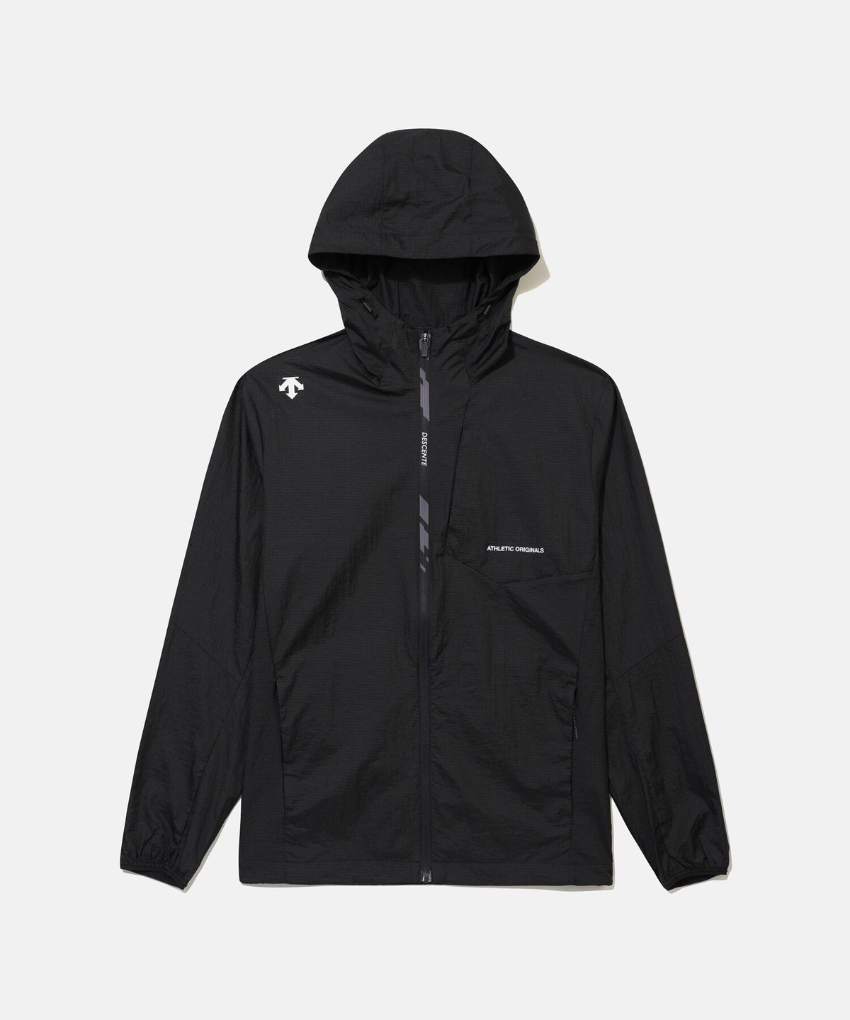 데상트(DESCENTE) 경량 패커블 바람막이 자켓 블랙 SR323RWB72