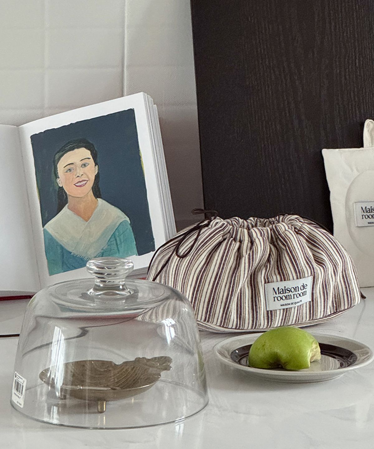 메종드룸룸(MAISON DE ROOMROOM) 링링 로로 스트라이프 물티슈케이스
