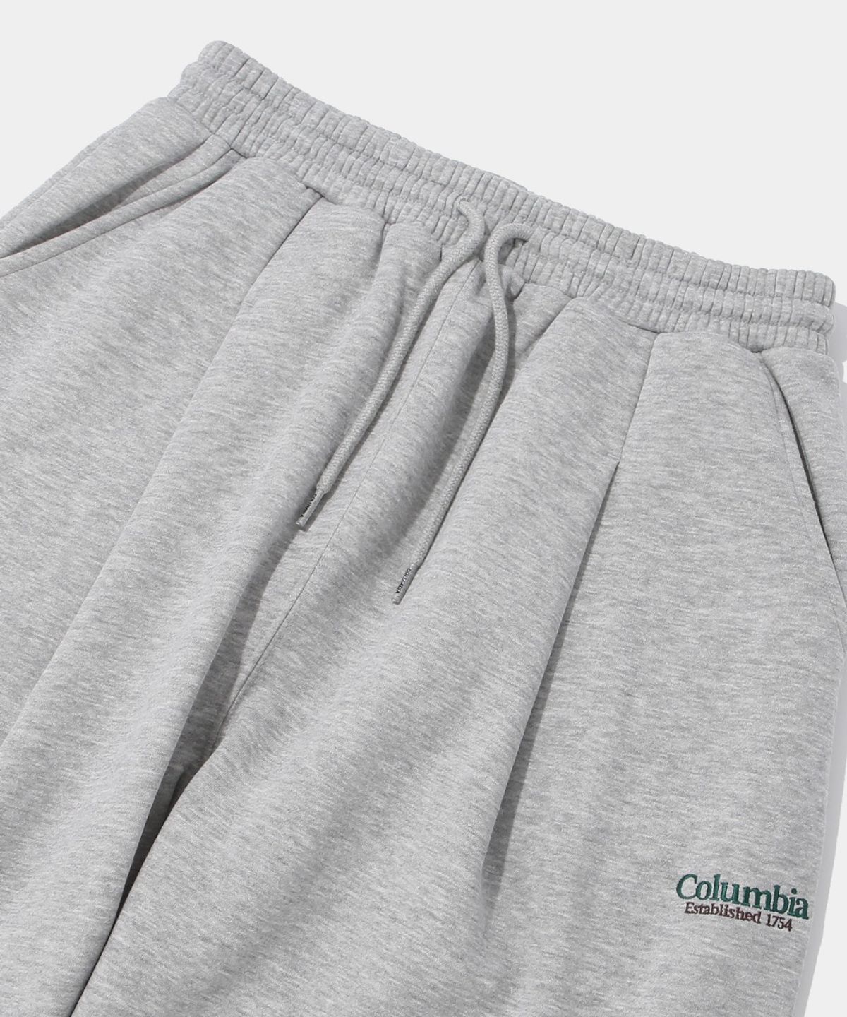 컬럼비아 유니버시티(COLUMBIA UNIVERSITY) NYC EMB FLEECE PINTUCK SWEATPANTS_M.GRAY