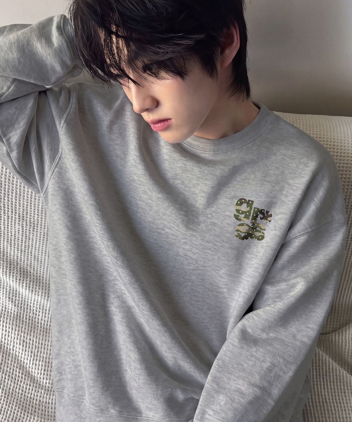 그레이버(GRAVER) [UNISEX]스몰 GRAE-S CAMO 맨투맨_3color