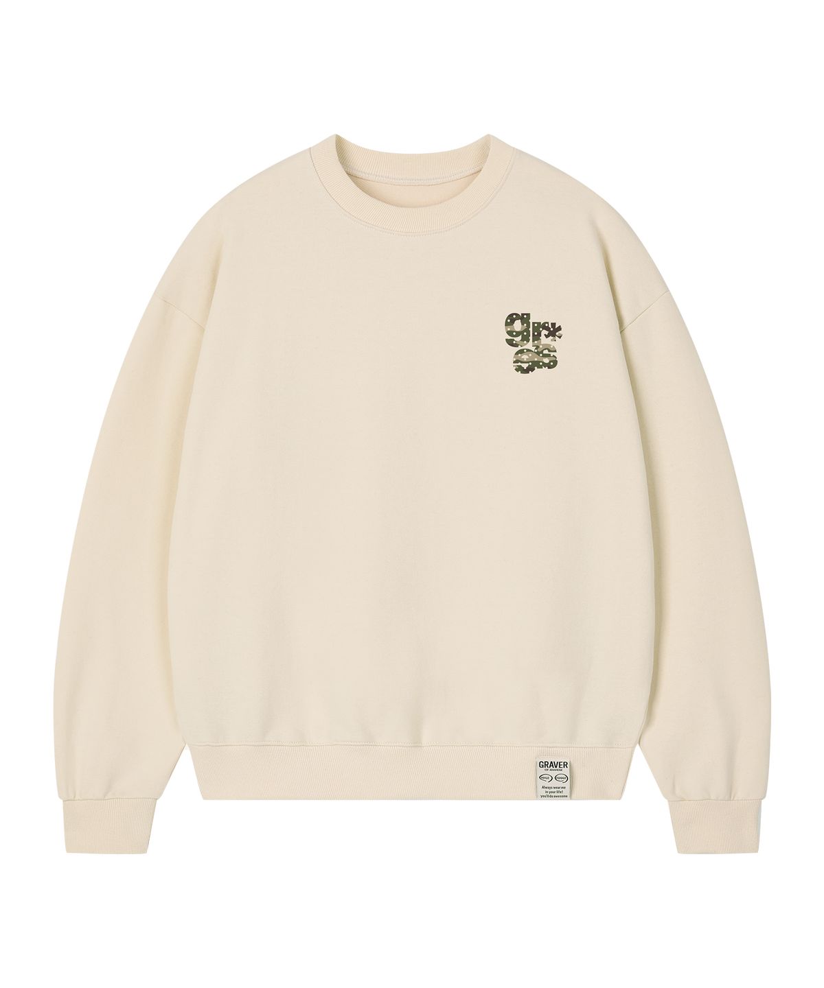 그레이버(GRAVER) [UNISEX]스몰 GRAE-S CAMO 맨투맨_3color