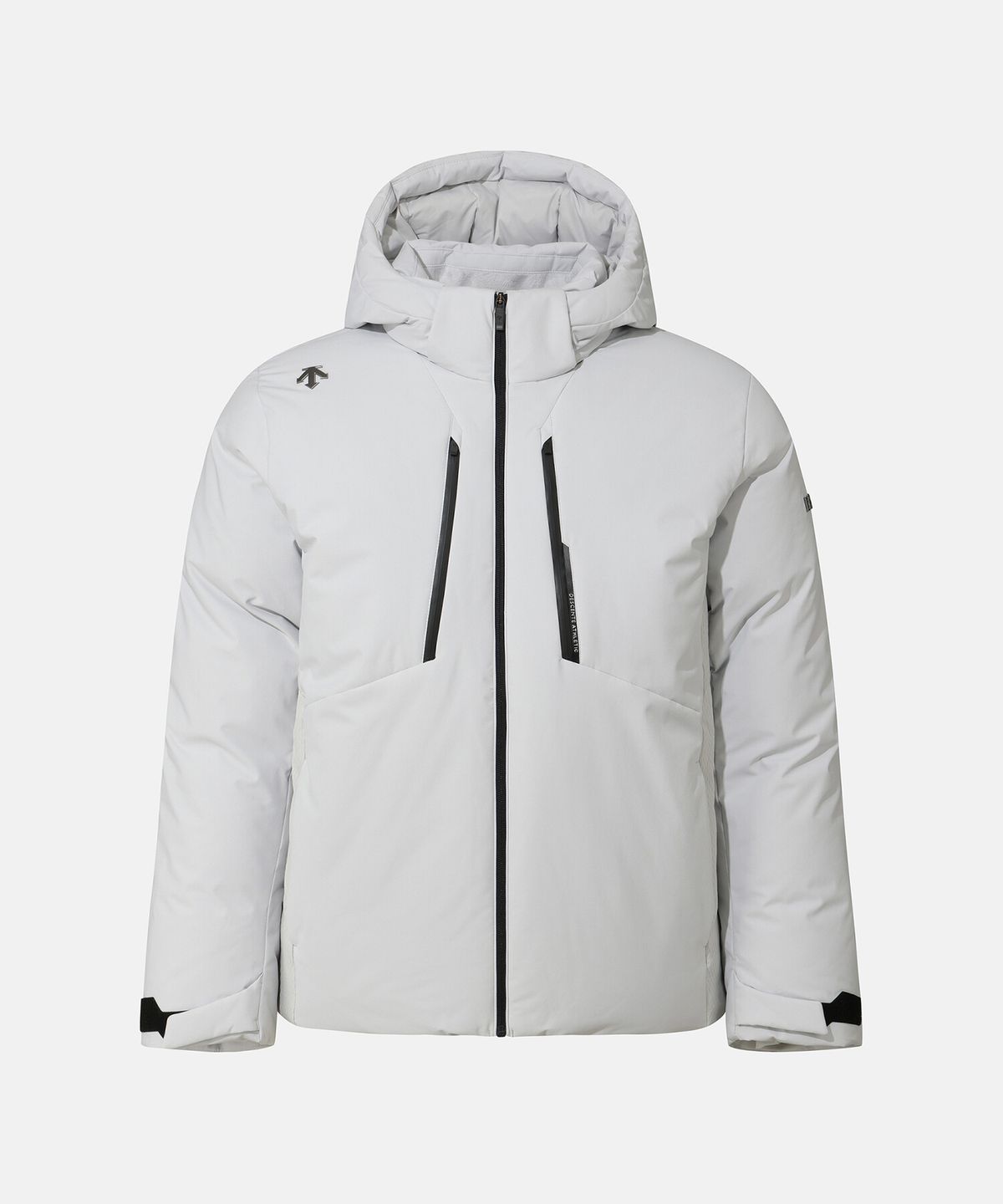 데상트(DESCENTE) 캐논 후드 디테쳐블 다운 자켓 그레이 SR323SDJ92