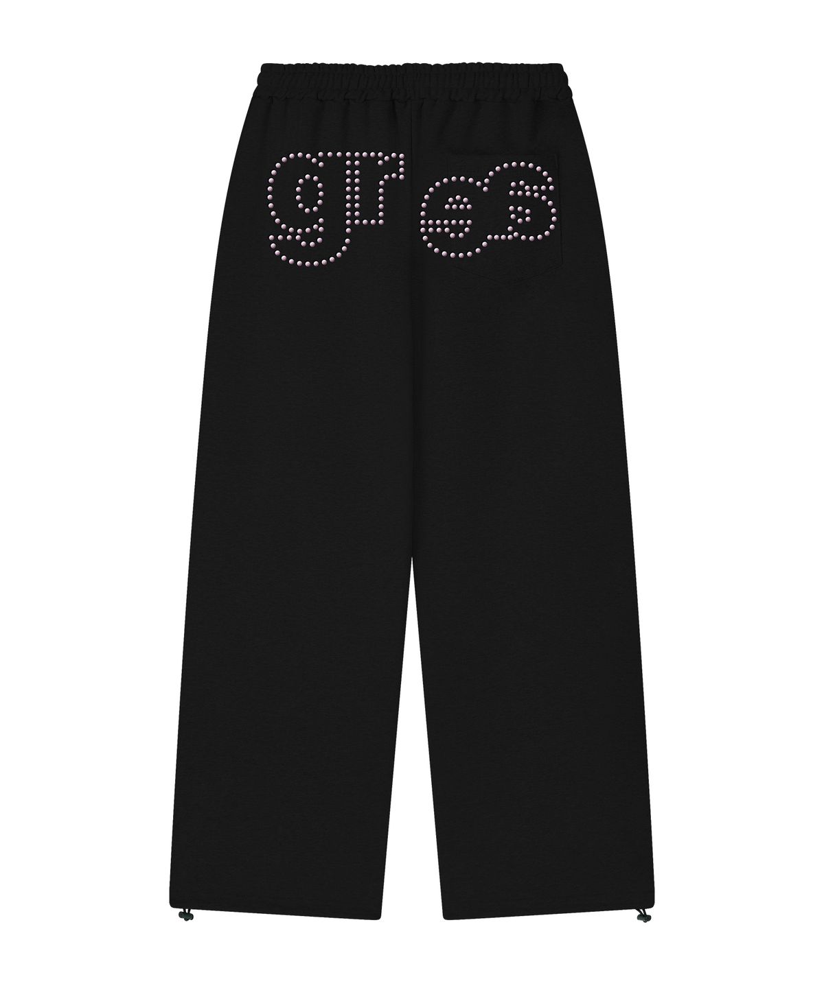 그레이버(GRAVER) [UNISEX] STUD GRAE 트레이닝와이드팬츠_Black
