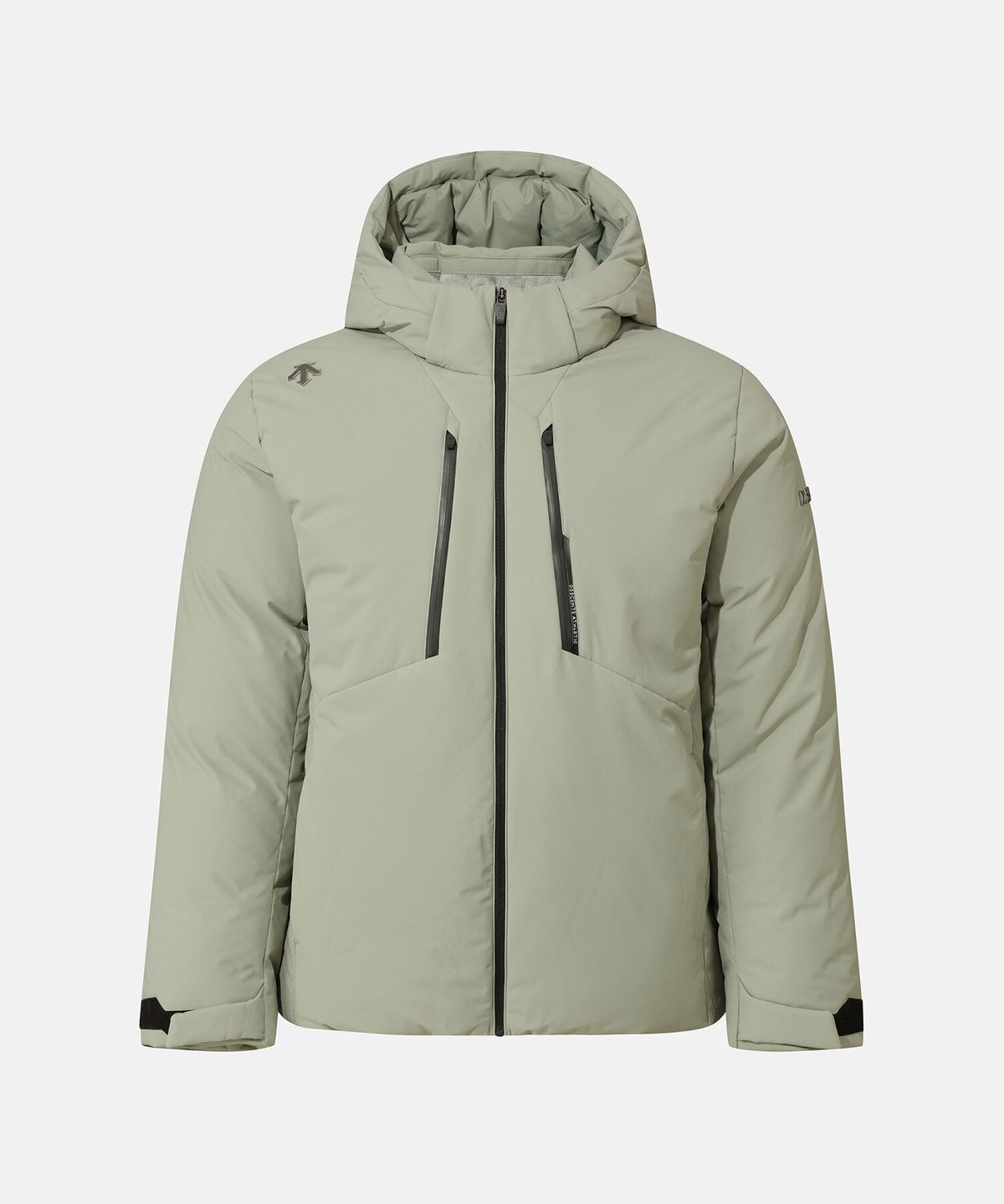 데상트(DESCENTE) 캐논 후드 디테쳐블 다운 자켓 카키 SR323SDJ92