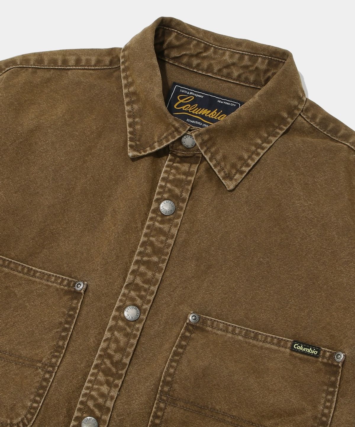 컬럼비아 유니버시티(COLUMBIA UNIVERSITY) UTILITY DENIM SHIRT JACKET_BROWN