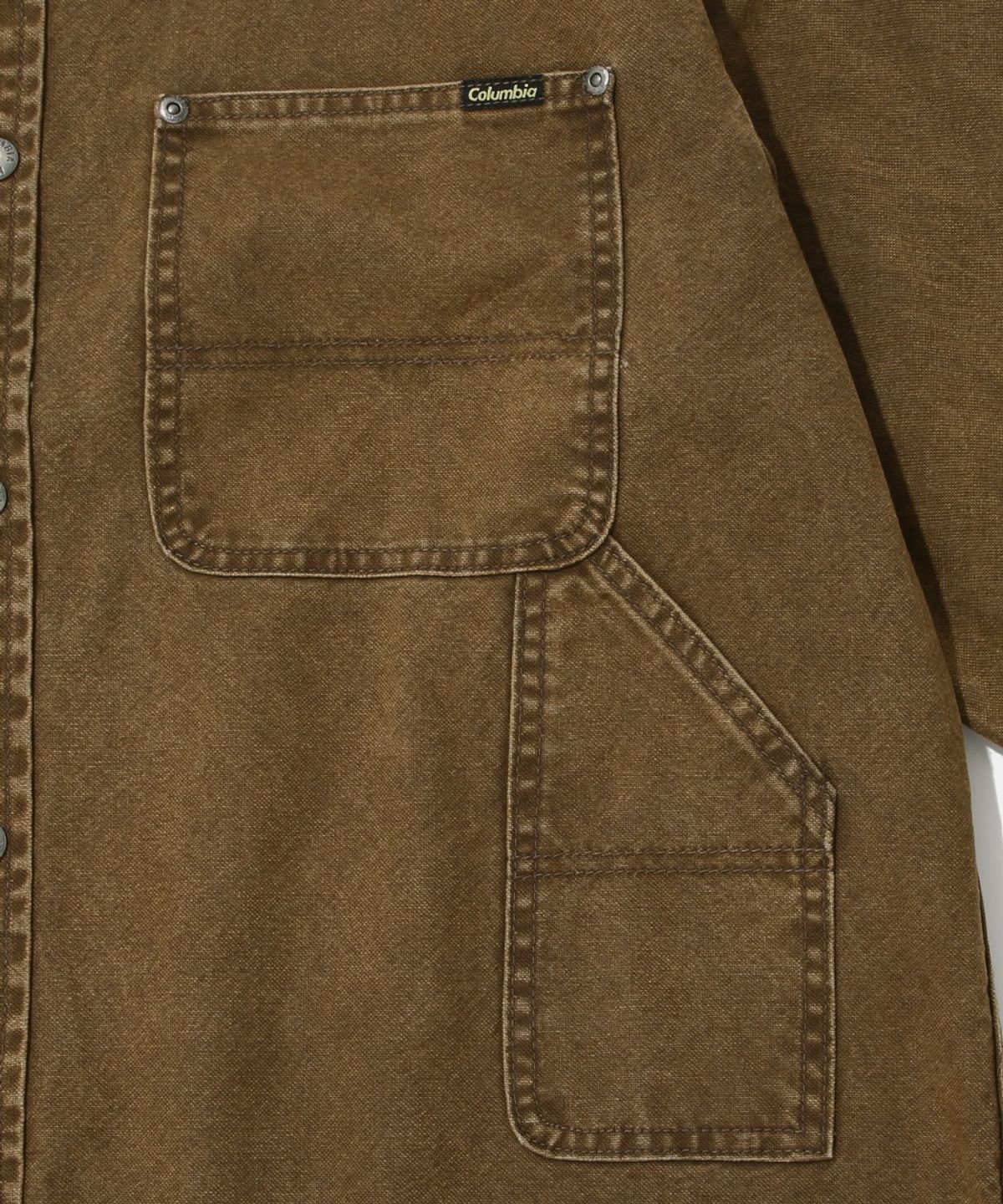 컬럼비아 유니버시티(COLUMBIA UNIVERSITY) UTILITY DENIM SHIRT JACKET_BROWN