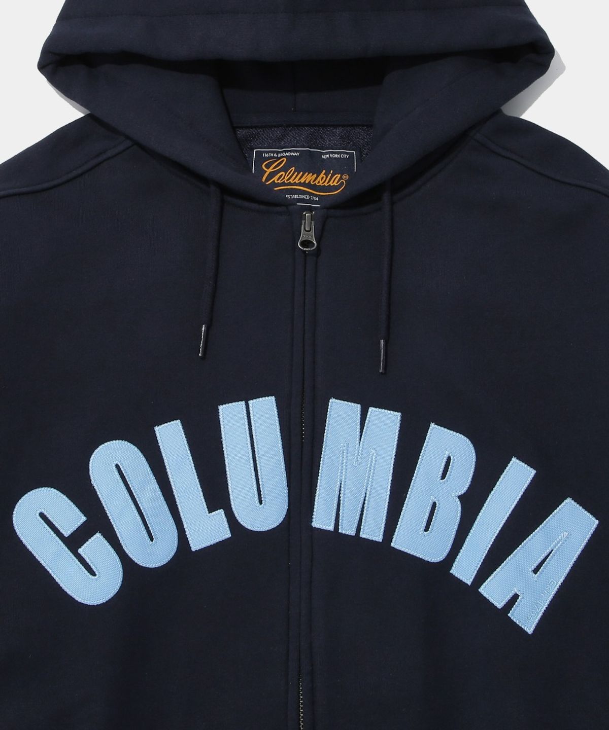 컬럼비아 유니버시티(COLUMBIA UNIVERSITY) COLUMBIA ARCH TERRY ZIP-UP HOODIE_NAVY