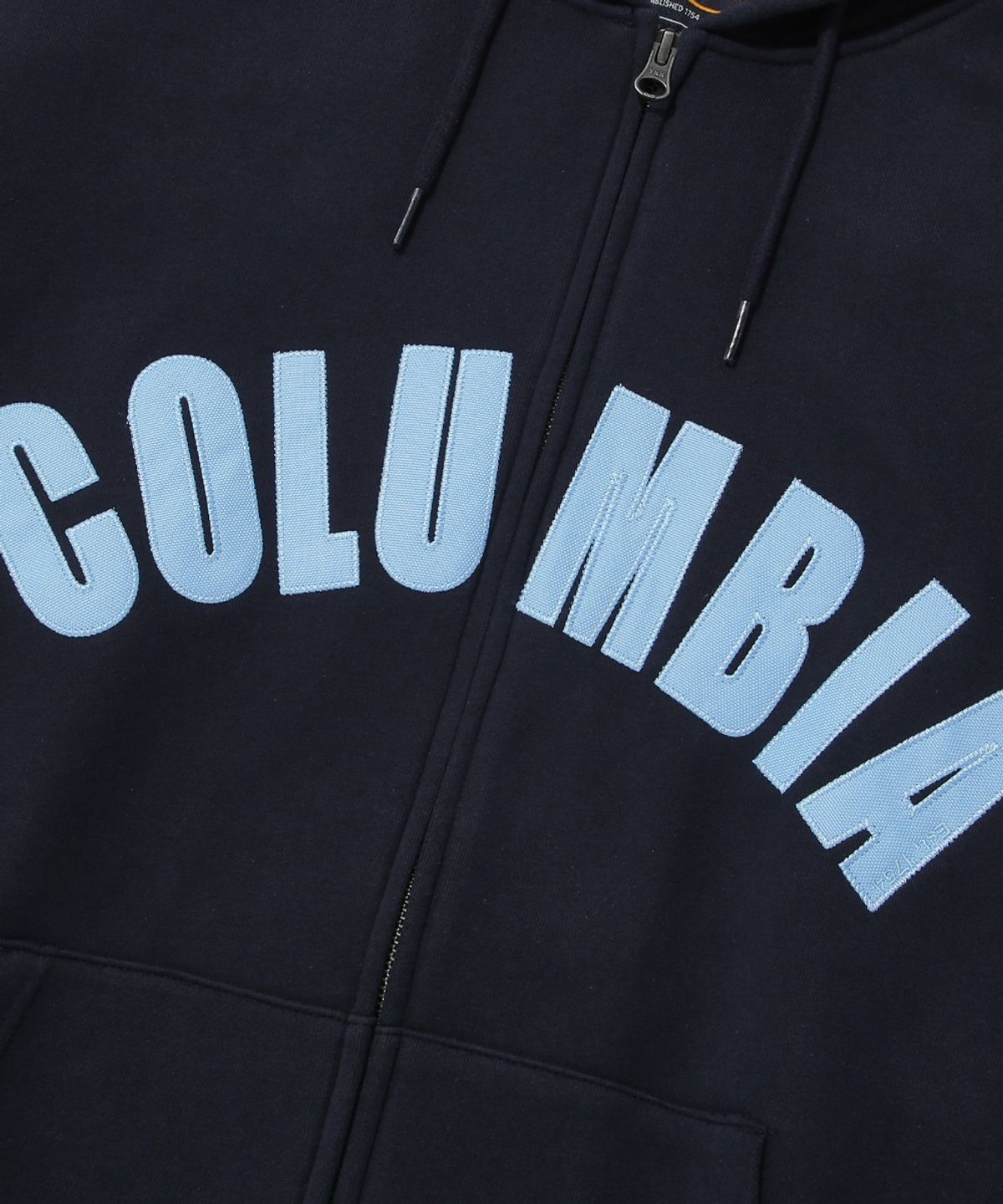 컬럼비아 유니버시티(COLUMBIA UNIVERSITY) COLUMBIA ARCH TERRY ZIP-UP HOODIE_NAVY