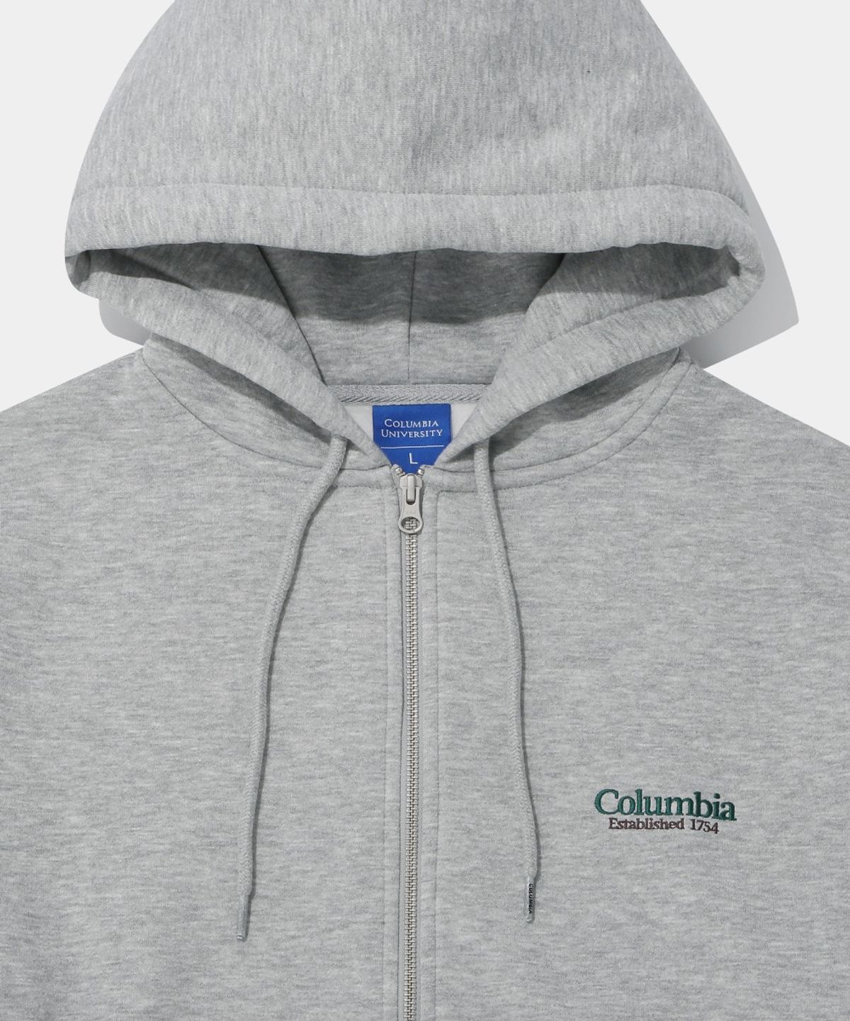 컬럼비아 유니버시티(COLUMBIA UNIVERSITY) NYC EMB FLEECE ZIP-UP HOODIE_M.GRAY