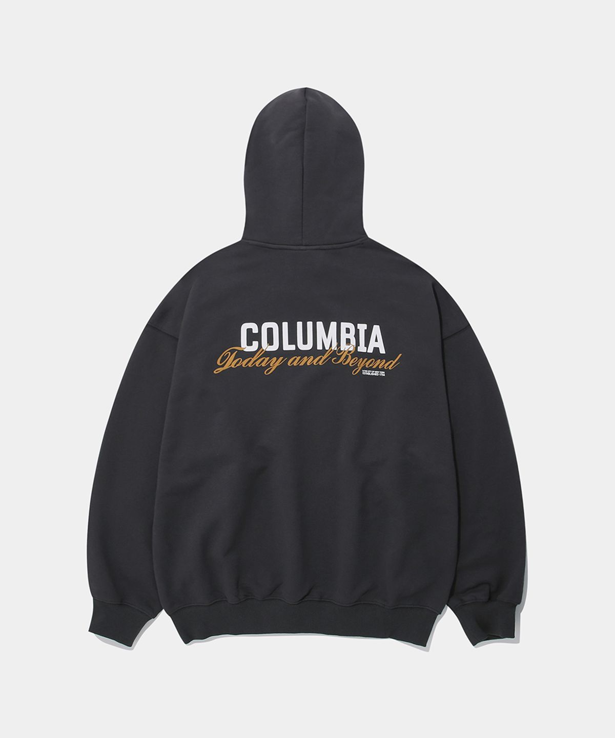 컬럼비아 유니버시티(COLUMBIA UNIVERSITY) CU TNB LOGO TERRY HOODIE_CHARCOAL