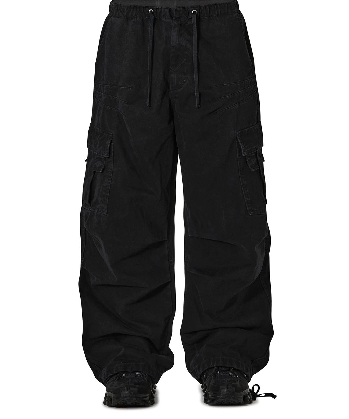 오픈야드(오와이)(OPENYARD(OY)) VECTOR DART CARGO PANTS - BLACK
