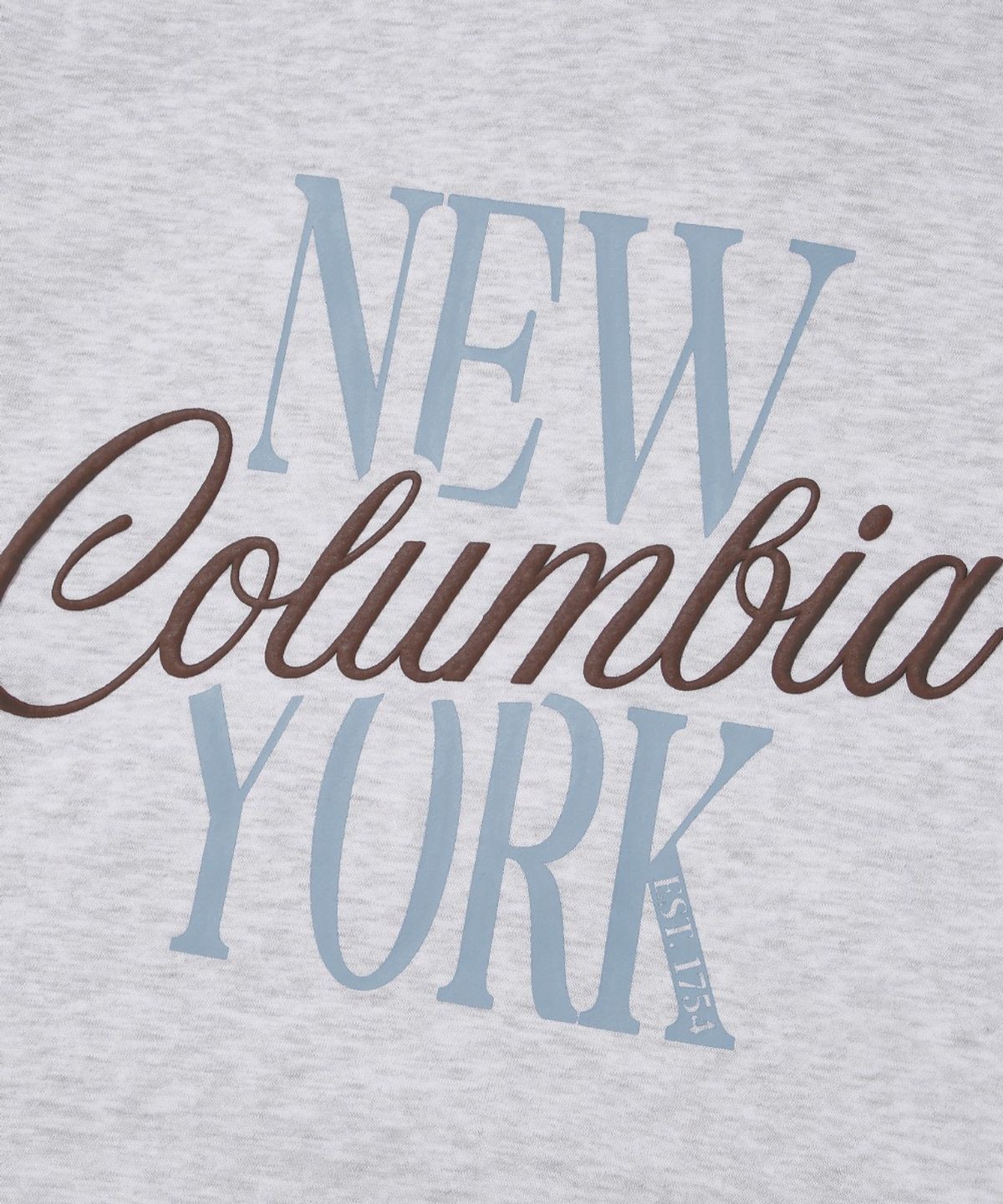 컬럼비아 유니버시티(COLUMBIA UNIVERSITY) BIG SCRIPT LOGO FLEECE HOODIE_LIGHT M GRAY