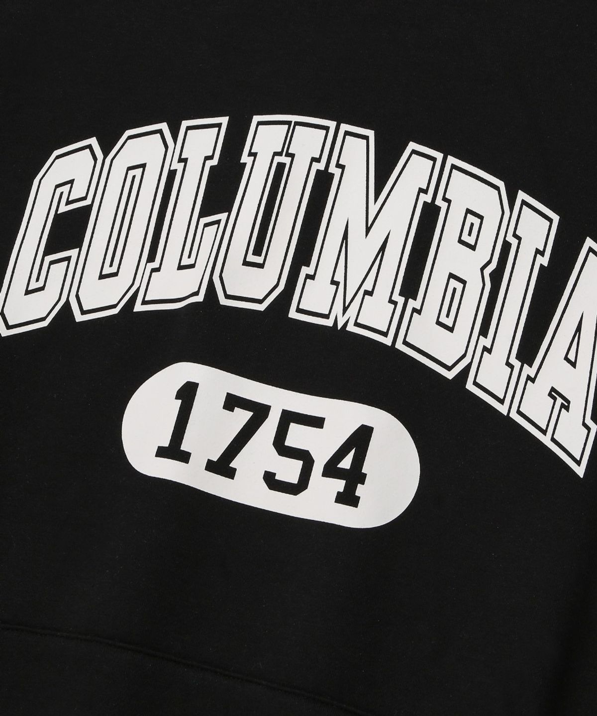 컬럼비아 유니버시티(COLUMBIA UNIVERSITY) 1754 ARCH LOGO FLEECE HOODIE_BLACK