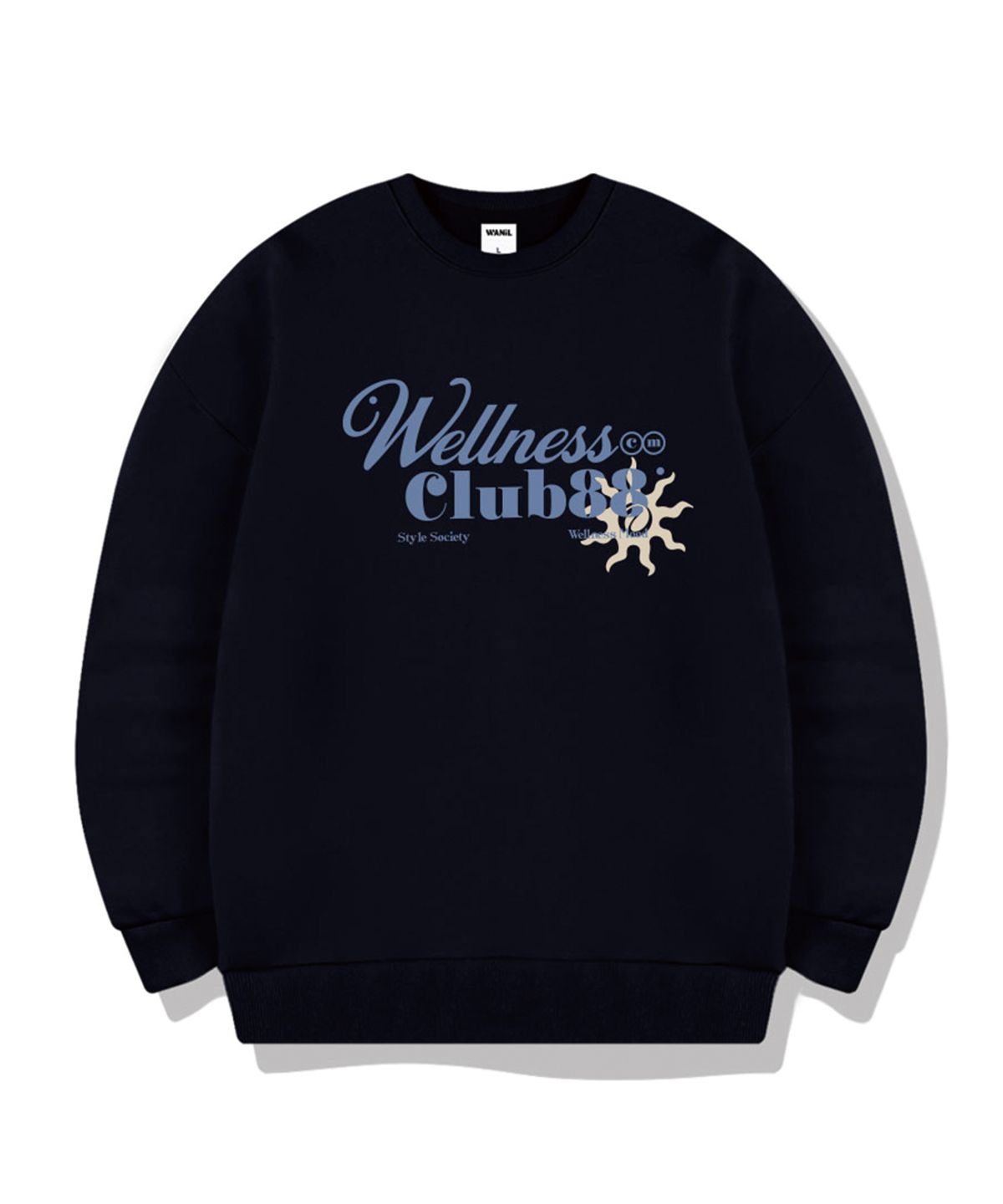 웨닐(WANIL) 웰니스클럽 오버핏 맨투맨 티셔츠 5 Color [WALM_4003]