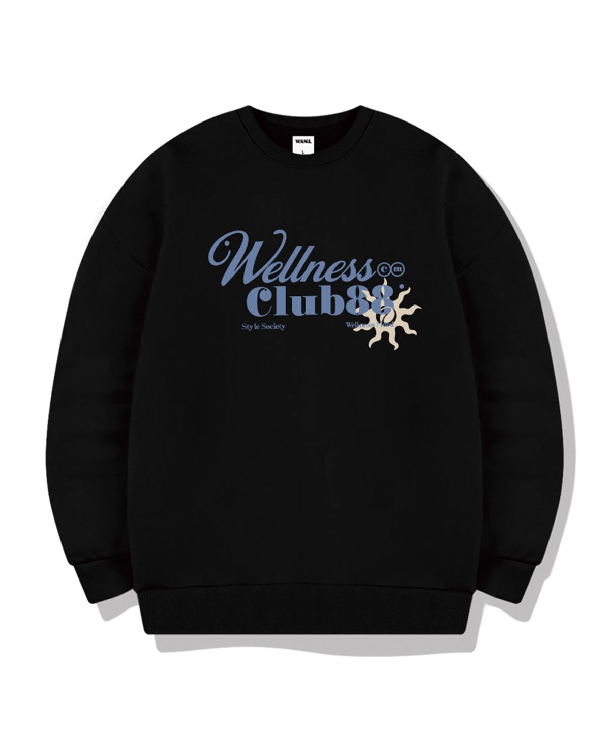 웨닐(WANIL) 웰니스클럽 오버핏 맨투맨 티셔츠 5 Color [WALM_4003]