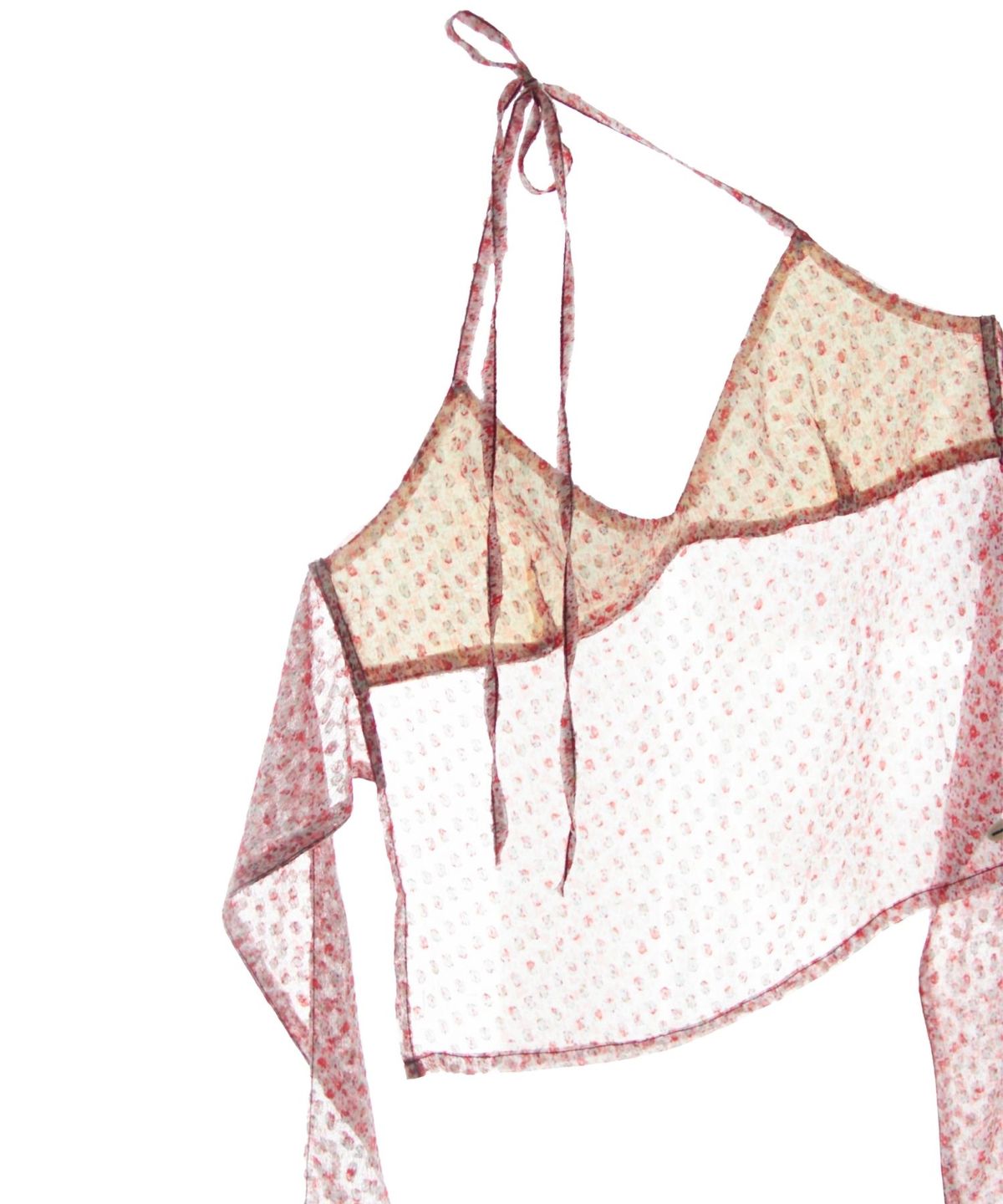 구름킴(GULEMKIM) Hanging Neck Broken Flower Backless Suspender (ripple nectar)