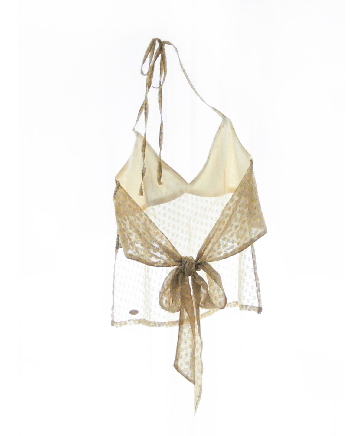 구름킴(GULEMKIM) Hanging Neck Broken Flower Backless Suspender (cheese island)