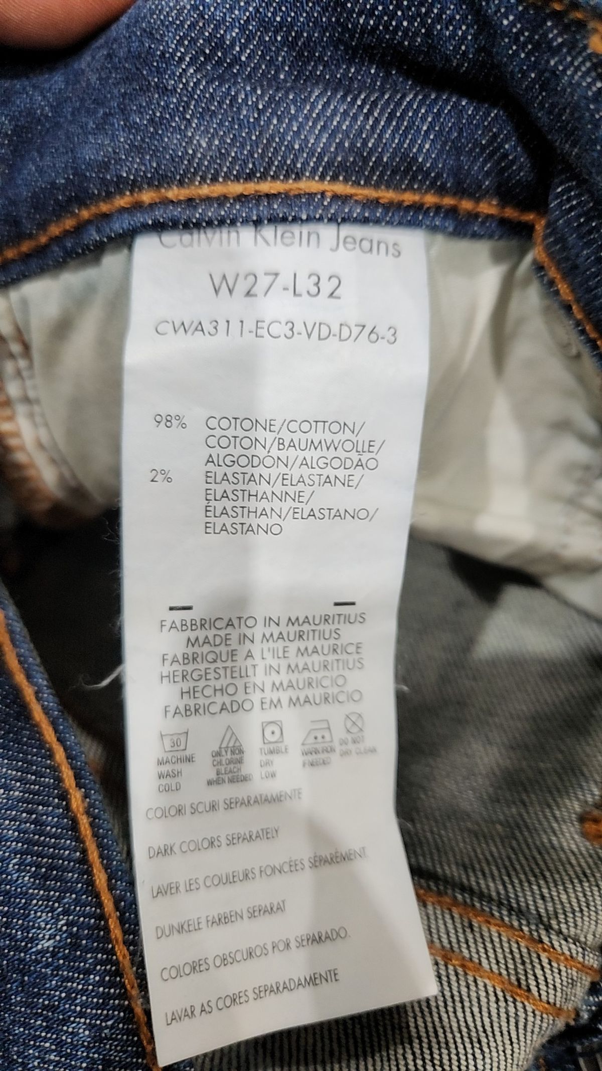 캘빈클라인 진(CALVIN KLEIN JEANS) 청/데님 팬츠 27
