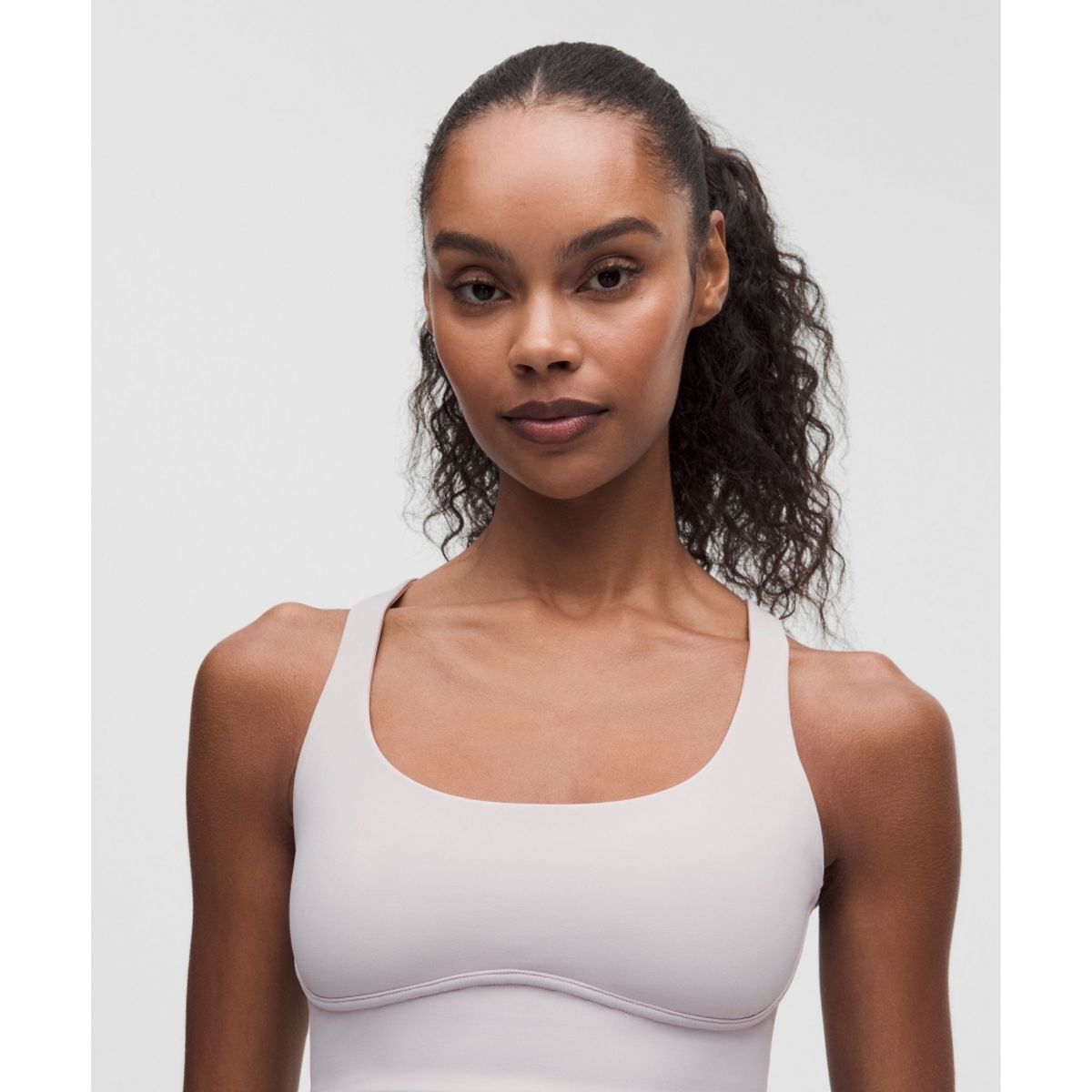 룰루레몬(LULULEMON) 플록 메쉬 크로스백 요가 브라 *라이트 서포트, B C컵  ICYT