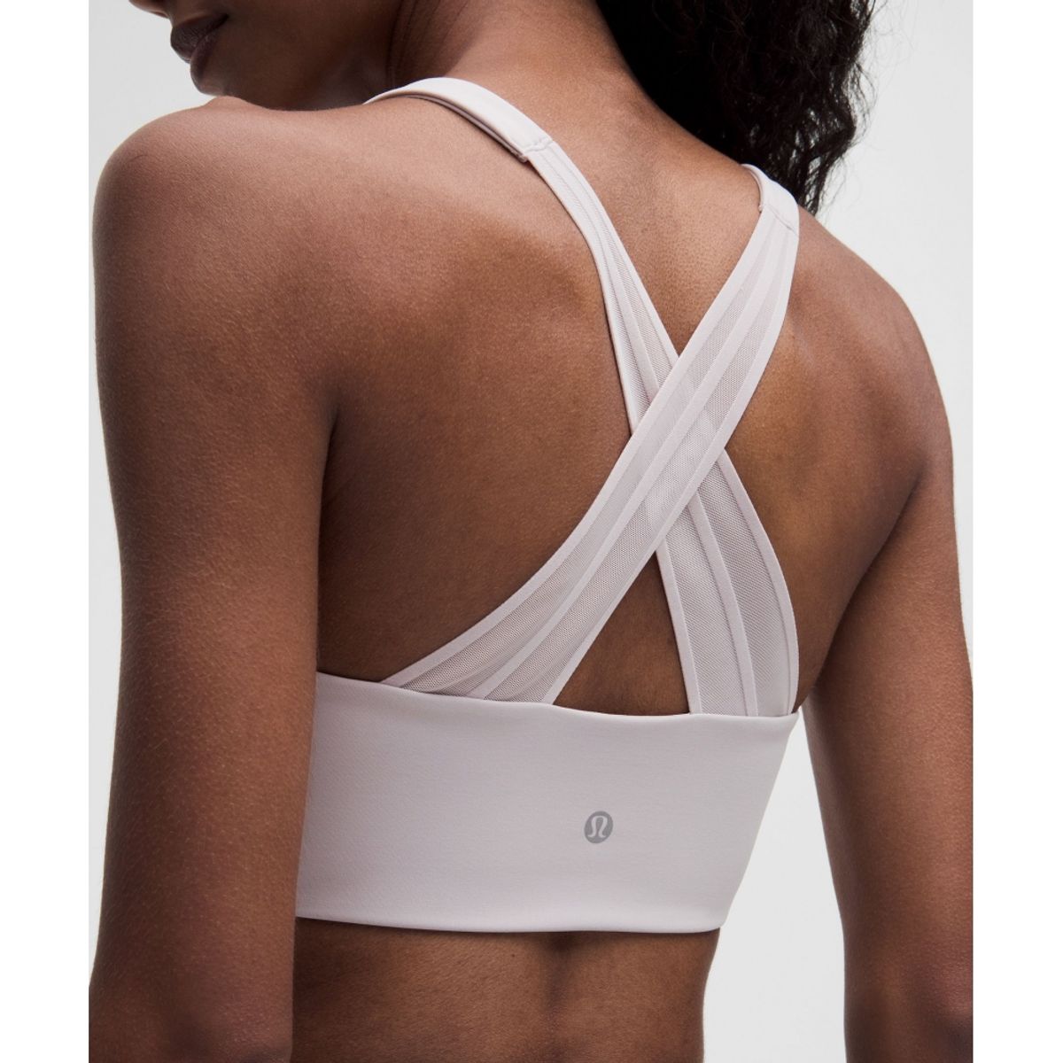 룰루레몬(LULULEMON) 플록 메쉬 크로스백 요가 브라 *라이트 서포트, B C컵  ICYT