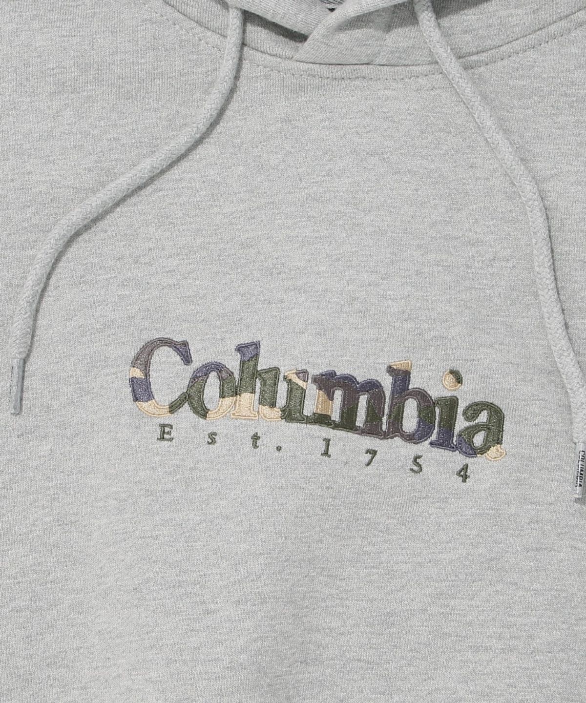 컬럼비아 유니버시티(COLUMBIA UNIVERSITY) CU CAMO LOGO FLEECE HOODIE_M.GRAY