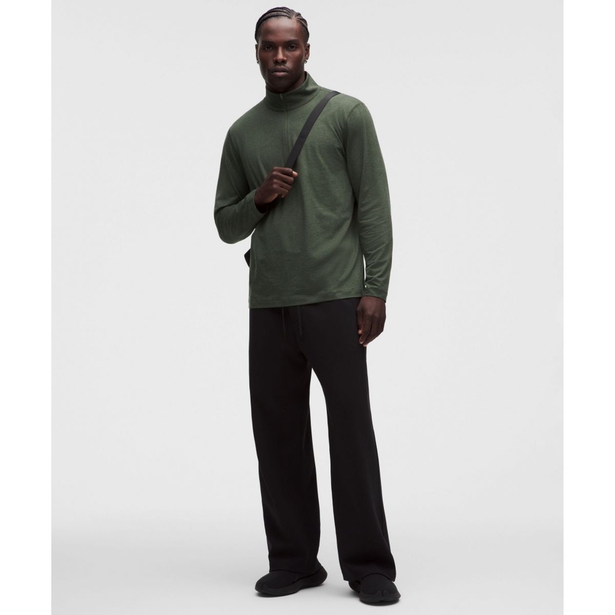 룰루레몬(LULULEMON) 소프트 저지 하프집  HSSA HDEF
