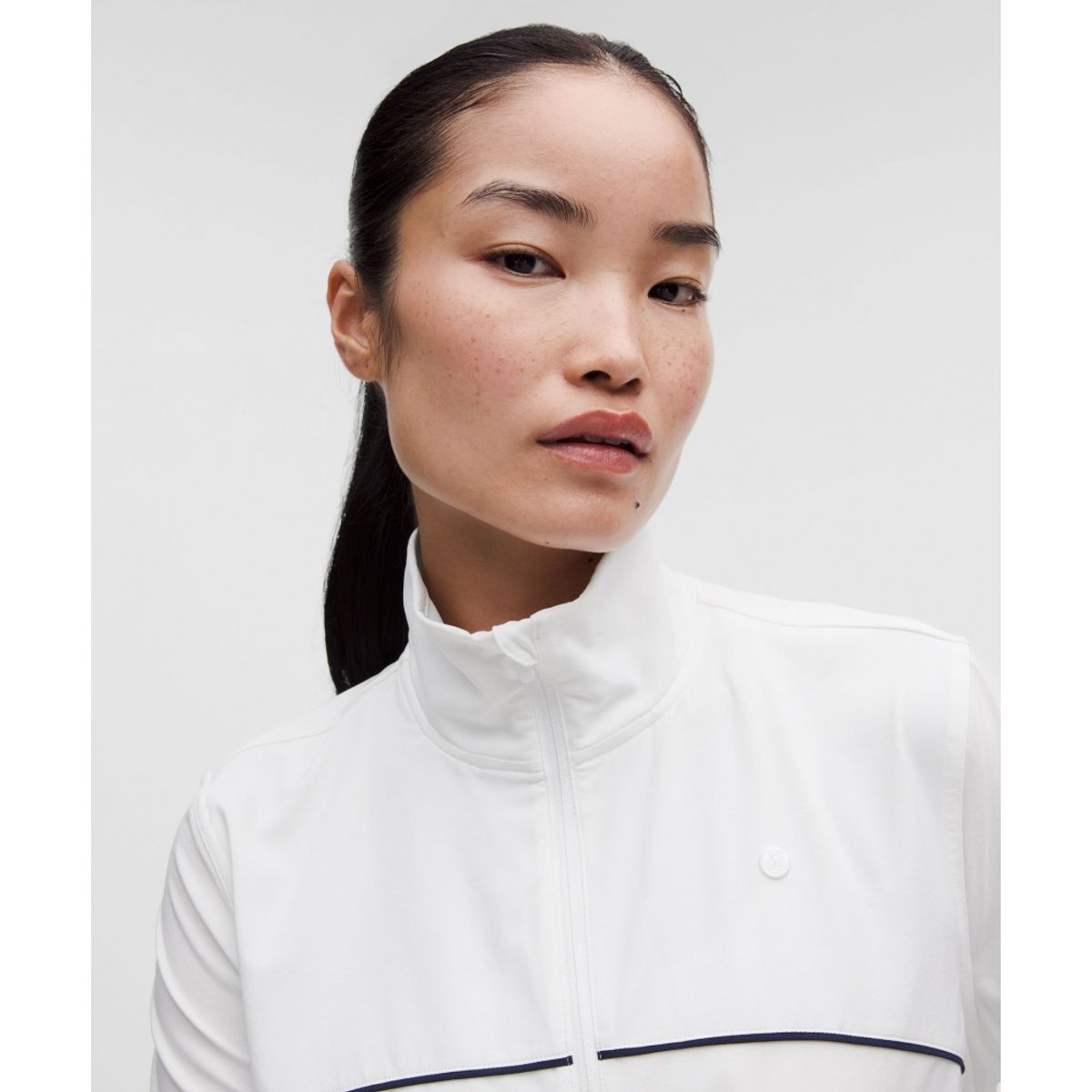 룰루레몬(LULULEMON) 코트 라이벌 테니스 트랙 재킷  WHT CLBL