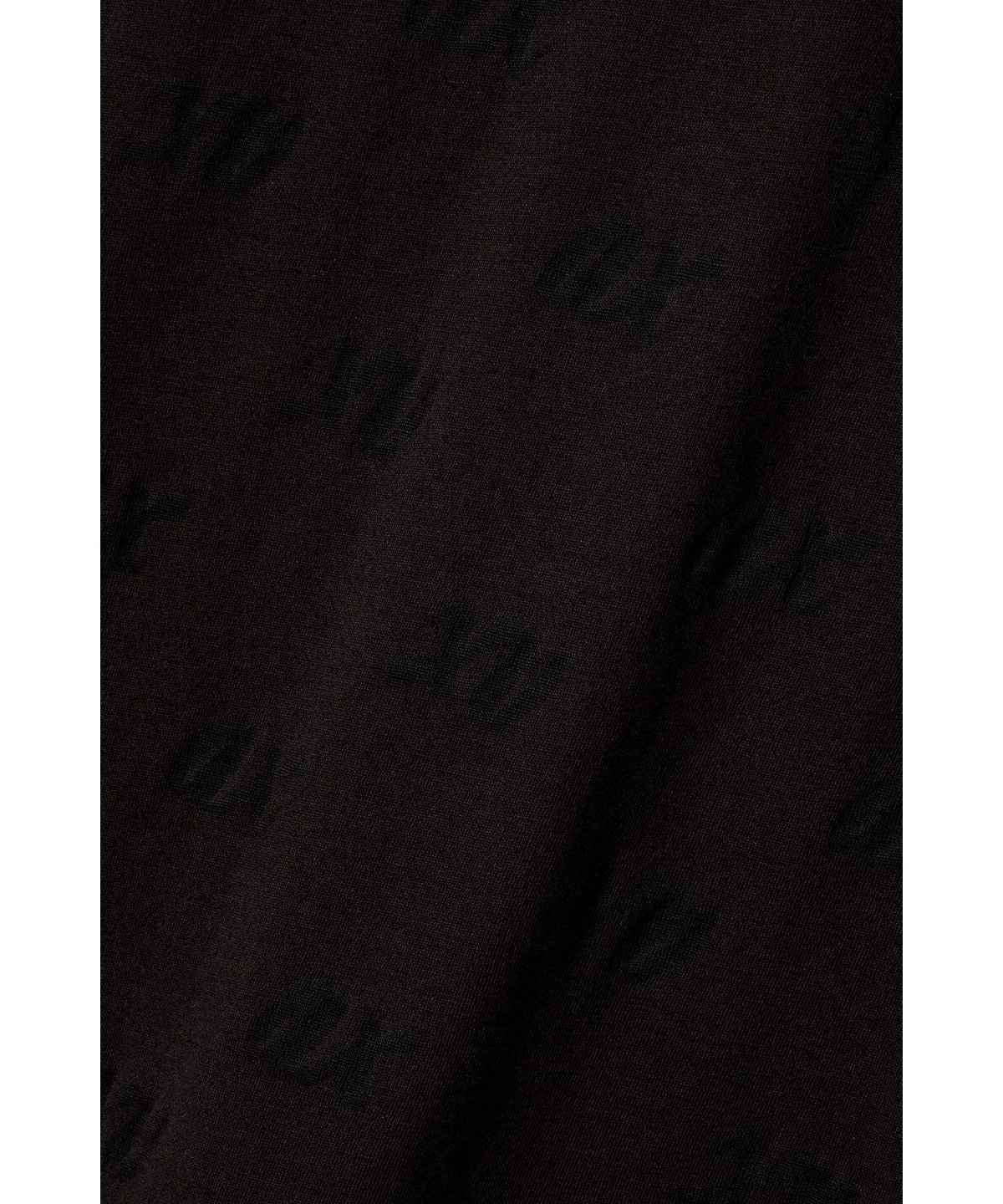 아르마니 익스체인지(ARMANI EXCHANGE) 여성 시스루 톤온톤 로고 티셔츠 _블랙 A426330509