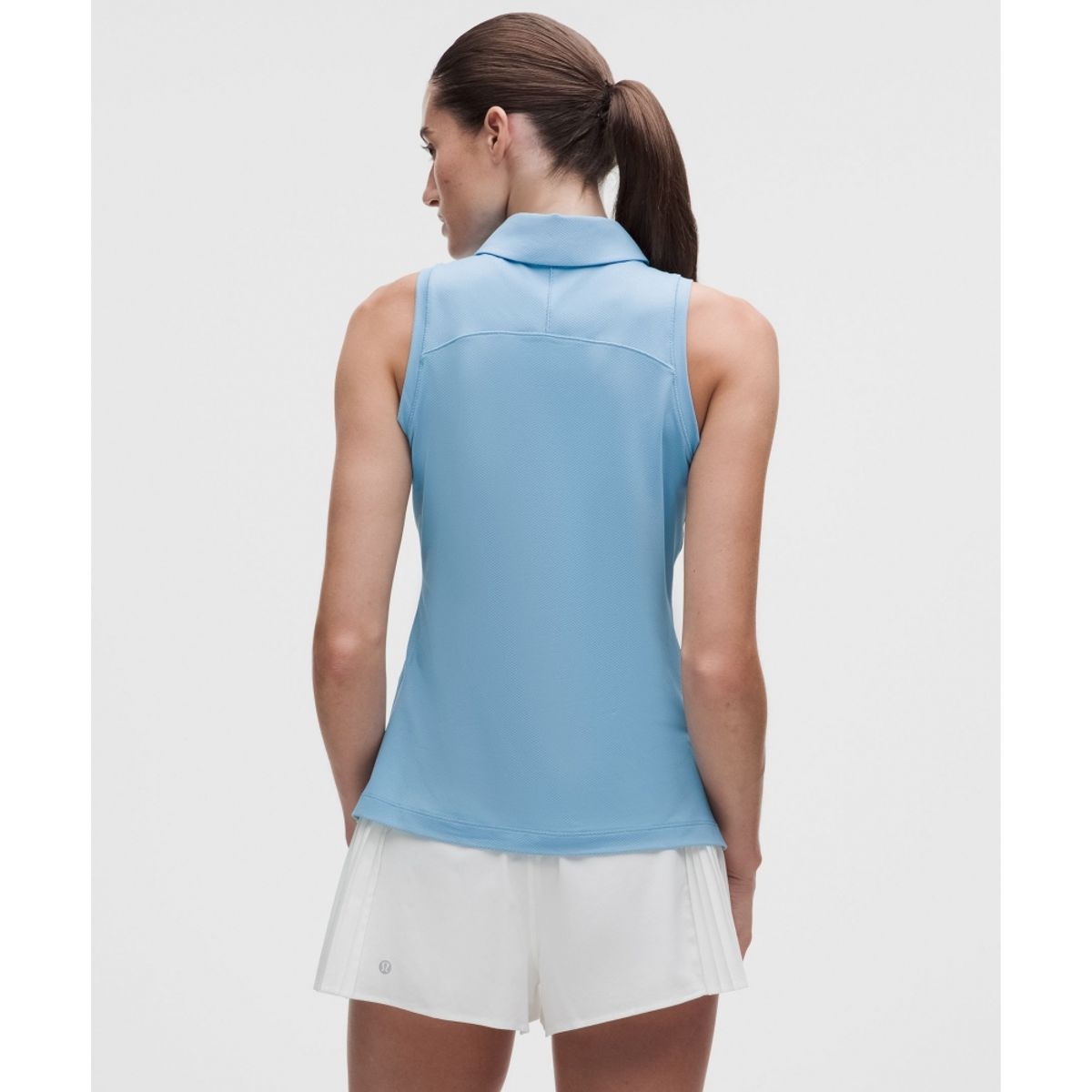 룰루레몬(LULULEMON) 퀵 드라이 슬리브리스 폴로 셔츠 *스트레이트 헴  DEAM